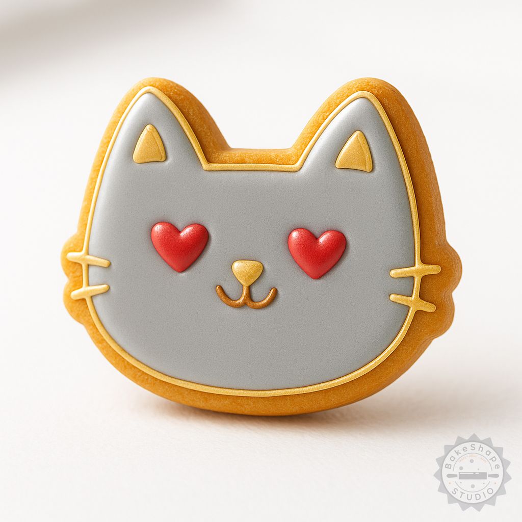 Love Heart shape cutter and stamp set STL for 3D printing, includes small, medium, and large cookie cutters