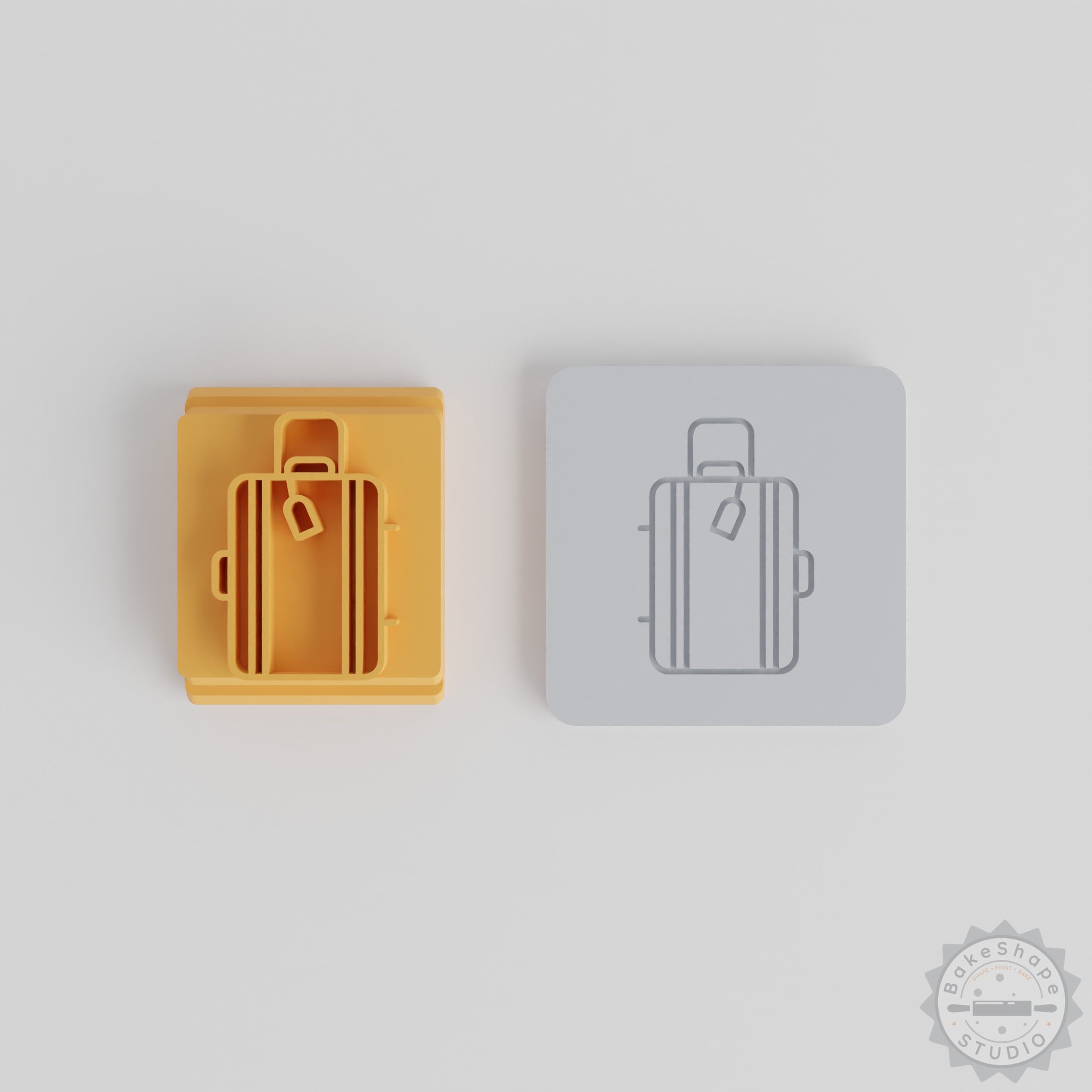 Suitcase Stamp Tile Set, Perfect for Clay and Cookie Designs, 5 Sizes 20-40mm