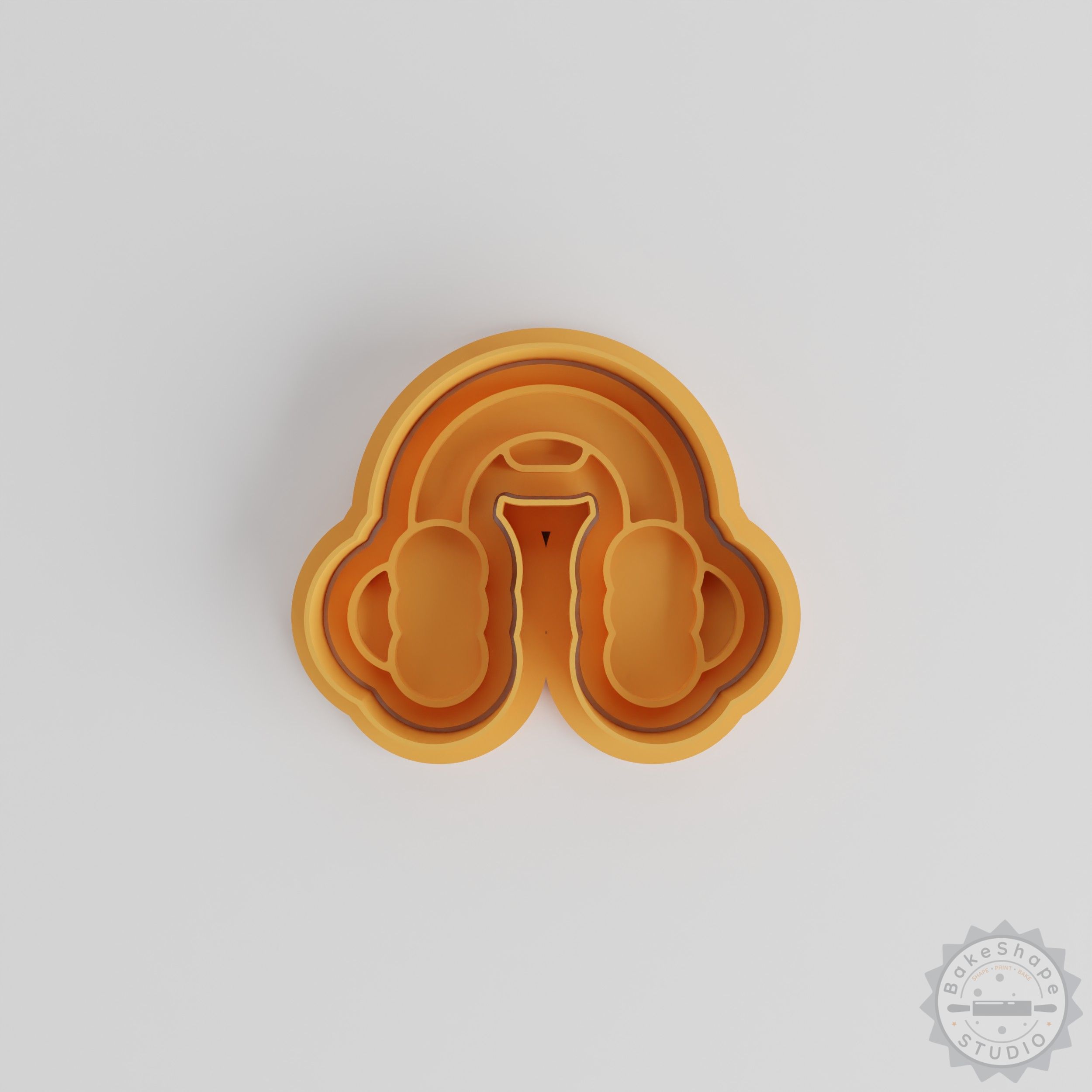 Earmuffs & Cookie Cutter Set, Winter Fashion Earcovers, Fondant Stamp, 6 Piece Cold Weather Accessories