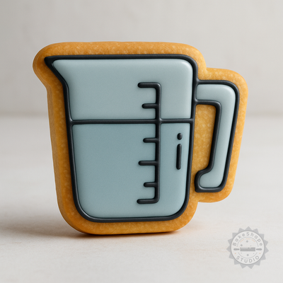 Decorated example 1 of Measuring Jar and Shape Cutter Set, Perfect for Cookies & Fondant, Includes S/M/L Sizes, 6-Piece Kitchen Bundle