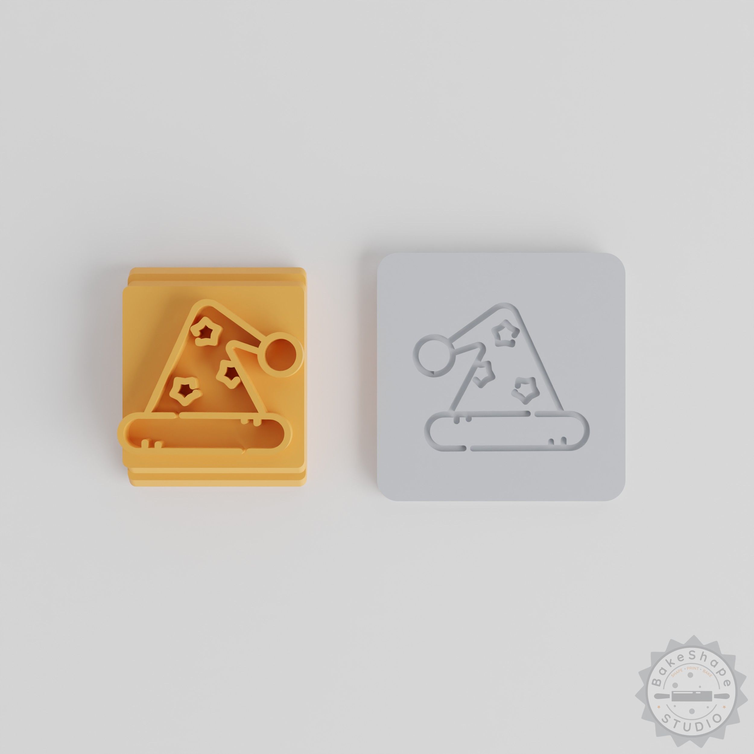 Cap Stamp Tile Set - 5 Sizes for Clay, Cookie, Fondant Projects, Holiday Hat Design