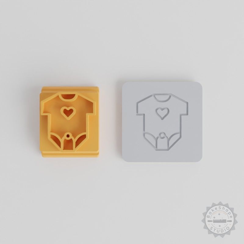 Bodysuit Stamp Tile Set, 5 Sizes 20-40mm, Perfect for Clay, Cookies, Fondant