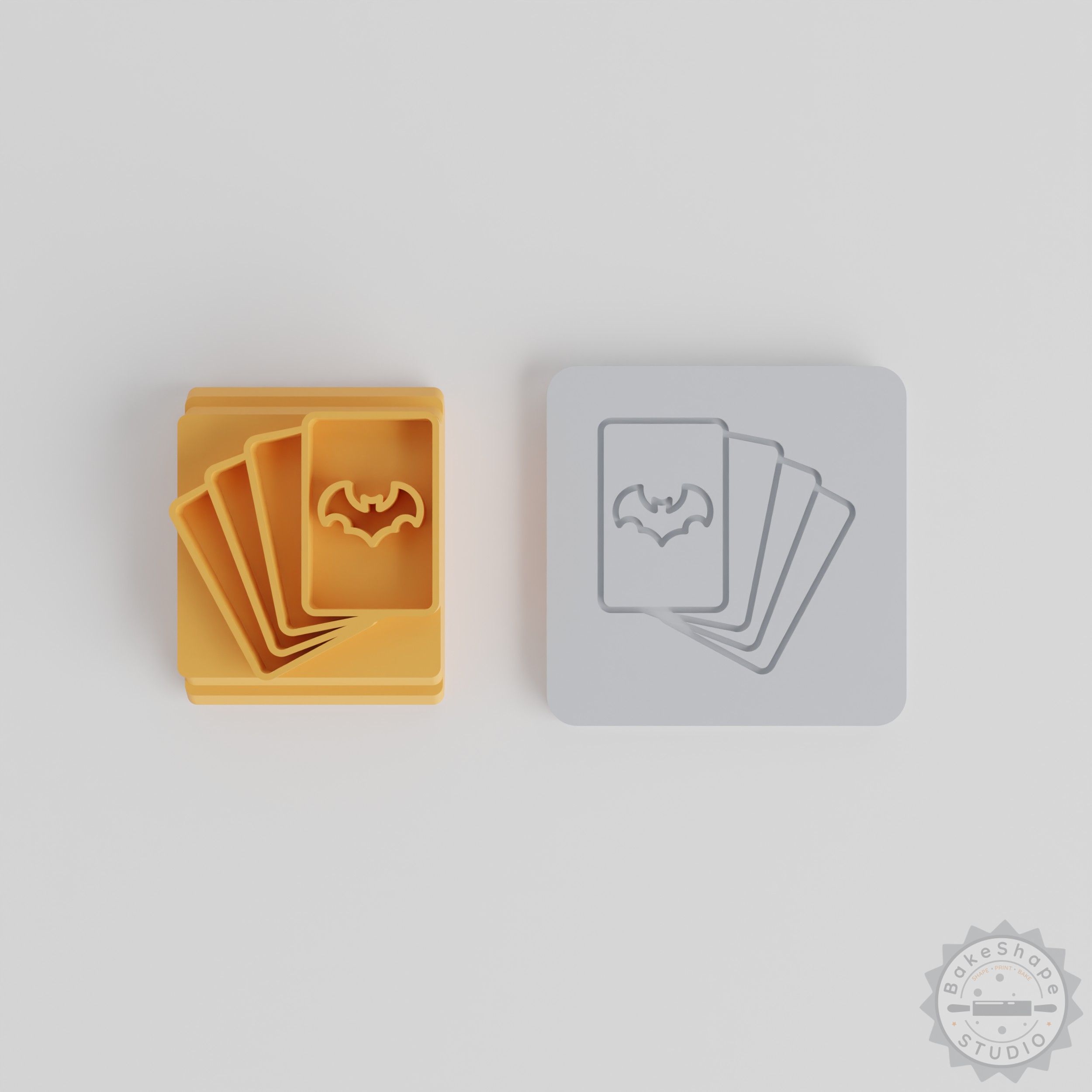 Halloween Theme Stamp Tile Set for Clay, Cookies & Fondant, 5 Motif Sizes