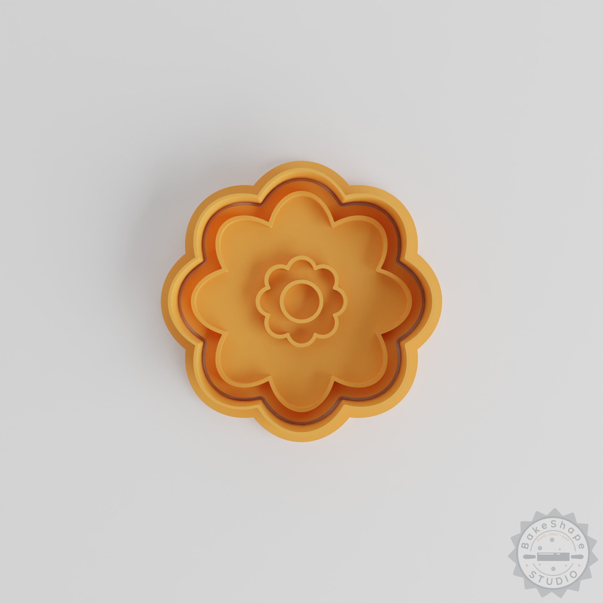 Flower Cookie Cutter and Stamp Set, 6-Piece, Perfect for Cookies and Fondant, Floral Designs S/M/L