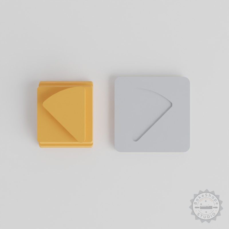 Sector Stamp Tile, 5 Piece Set for Clay, Cookies, Fondant - 20 to 40mm Sizes, Perfect for Soft Materials