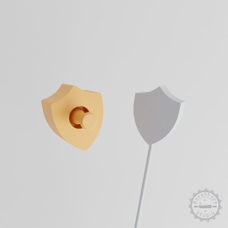 Shield Cake Pop Mold Set, 2-Piece Secure Design for Fun Baking