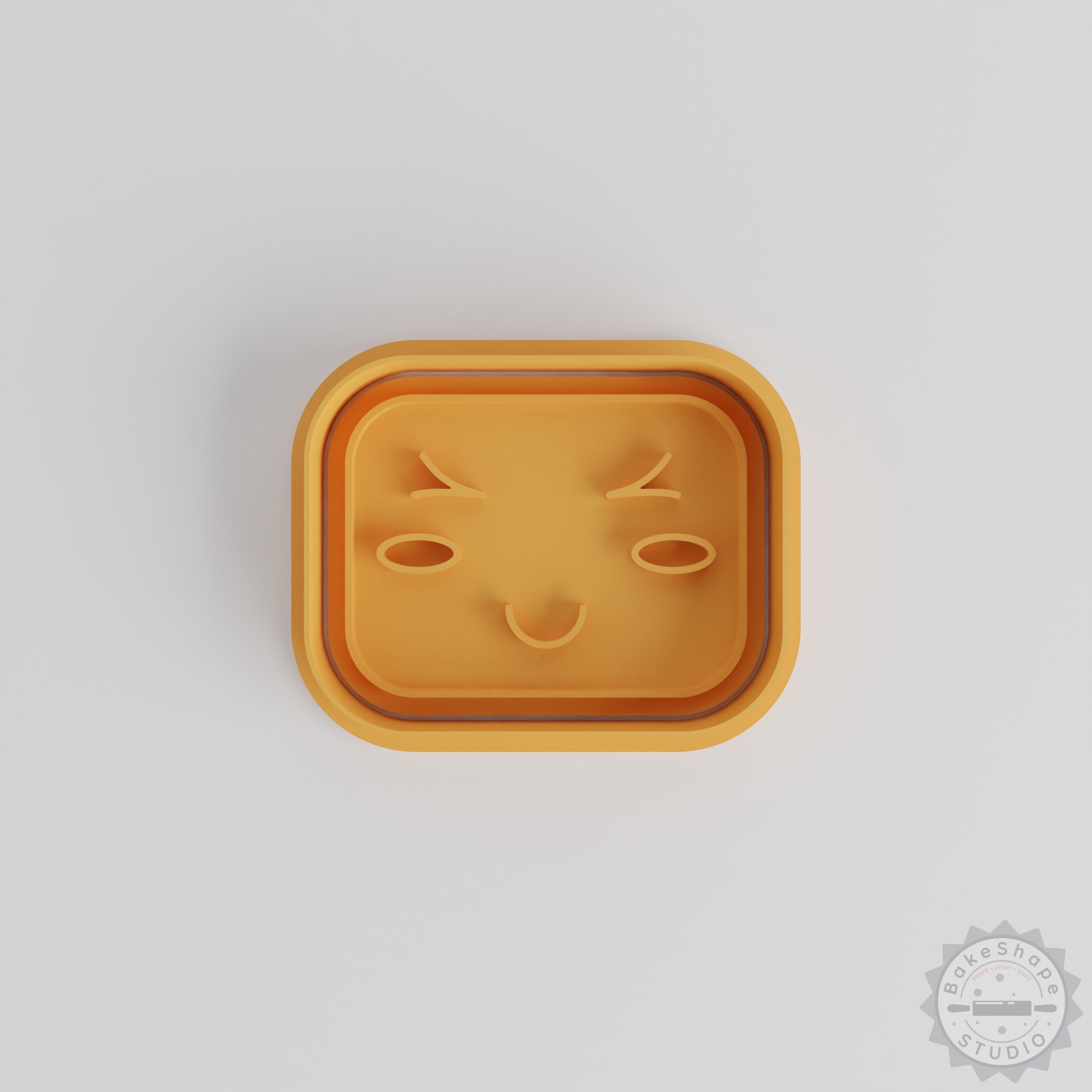 Kawaii Face Cookie Cutter, Stamp Set, 6 Pieces, S/M/L Sizes, Cute Happy Emoticon, Perfect for Fondant
