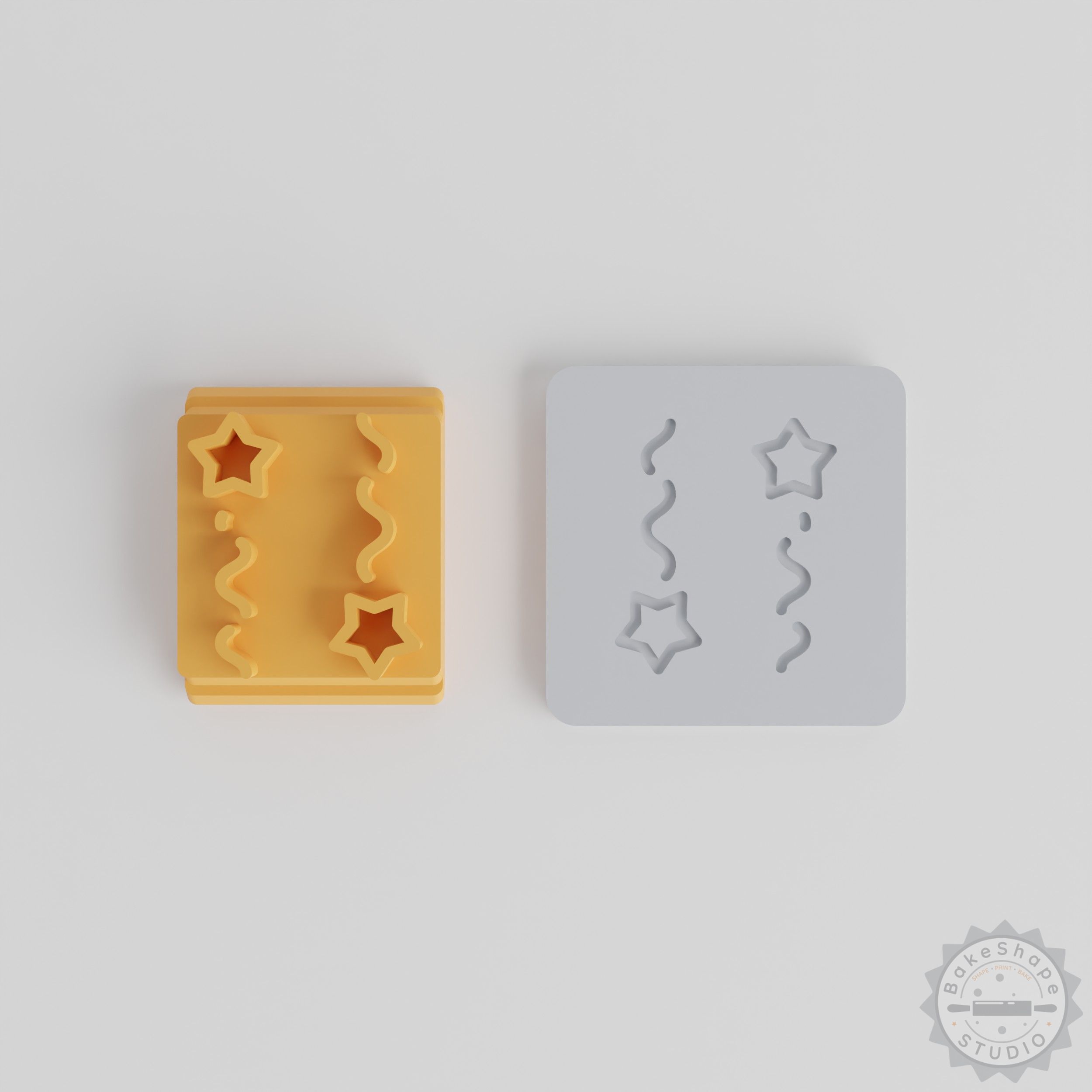 Festive Fireworks Stamp Tile Set, 5 Motif Sizes for Clay, Cookies, Fondant