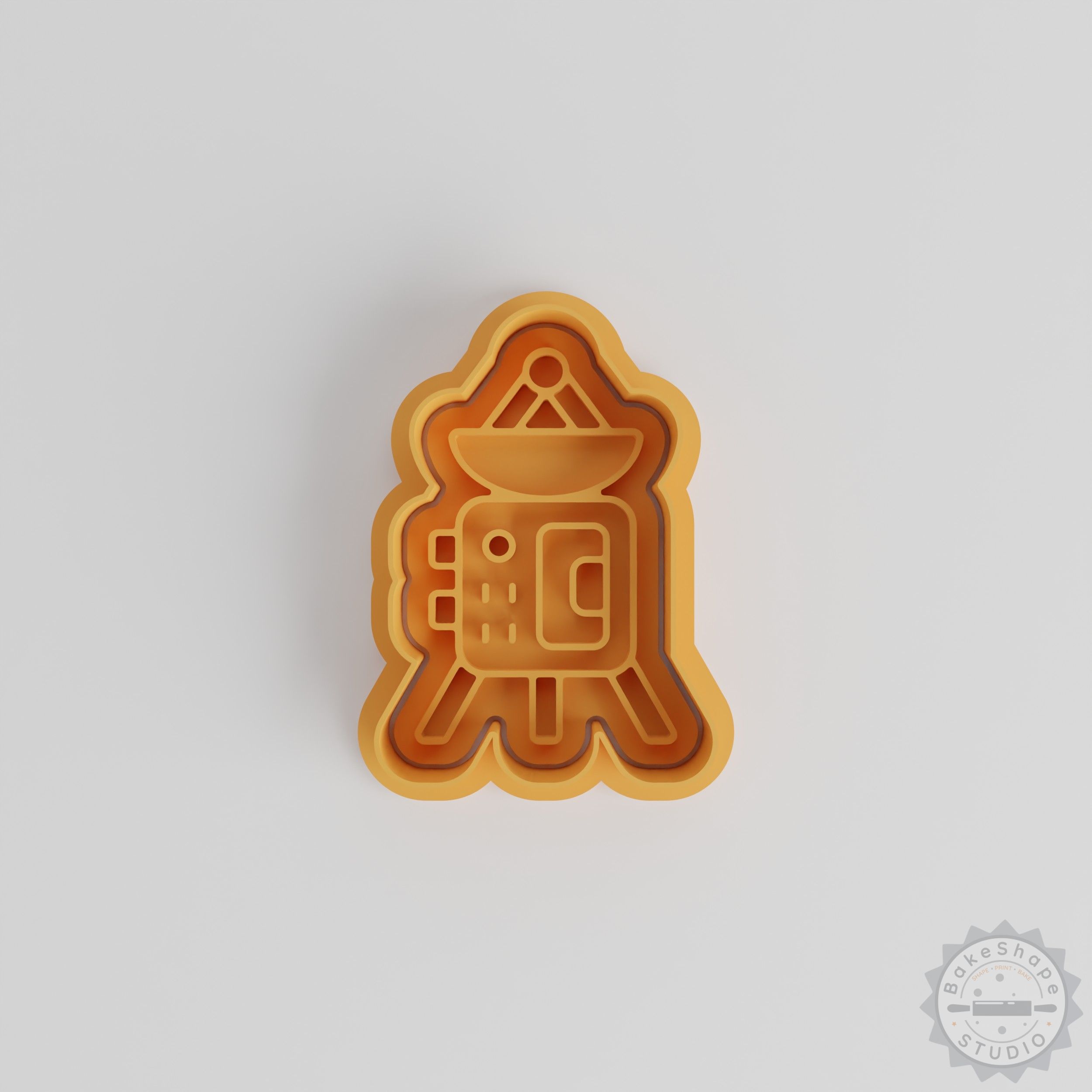 Space Probe Shape Cutter and Stamp Set, 6-Piece, S/M/L Sizes for Cookies, Fondant