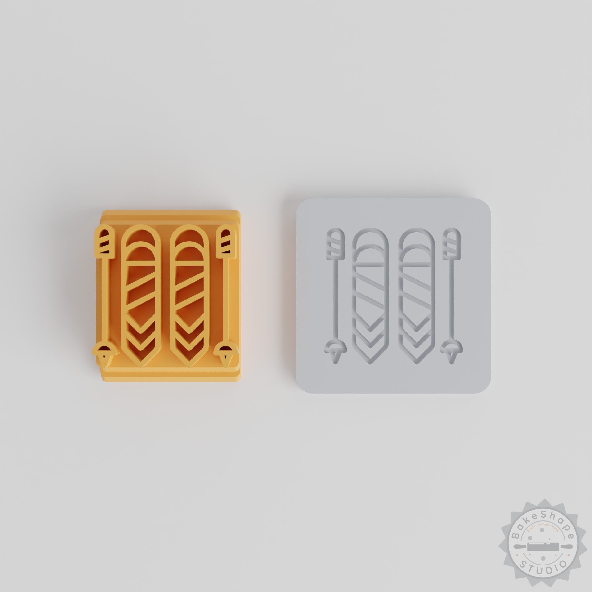 Clay Stamp Tile Set, 5 Motif Sizes (20-40mm), Perfect for Cookies, Fondant, Soft Materials