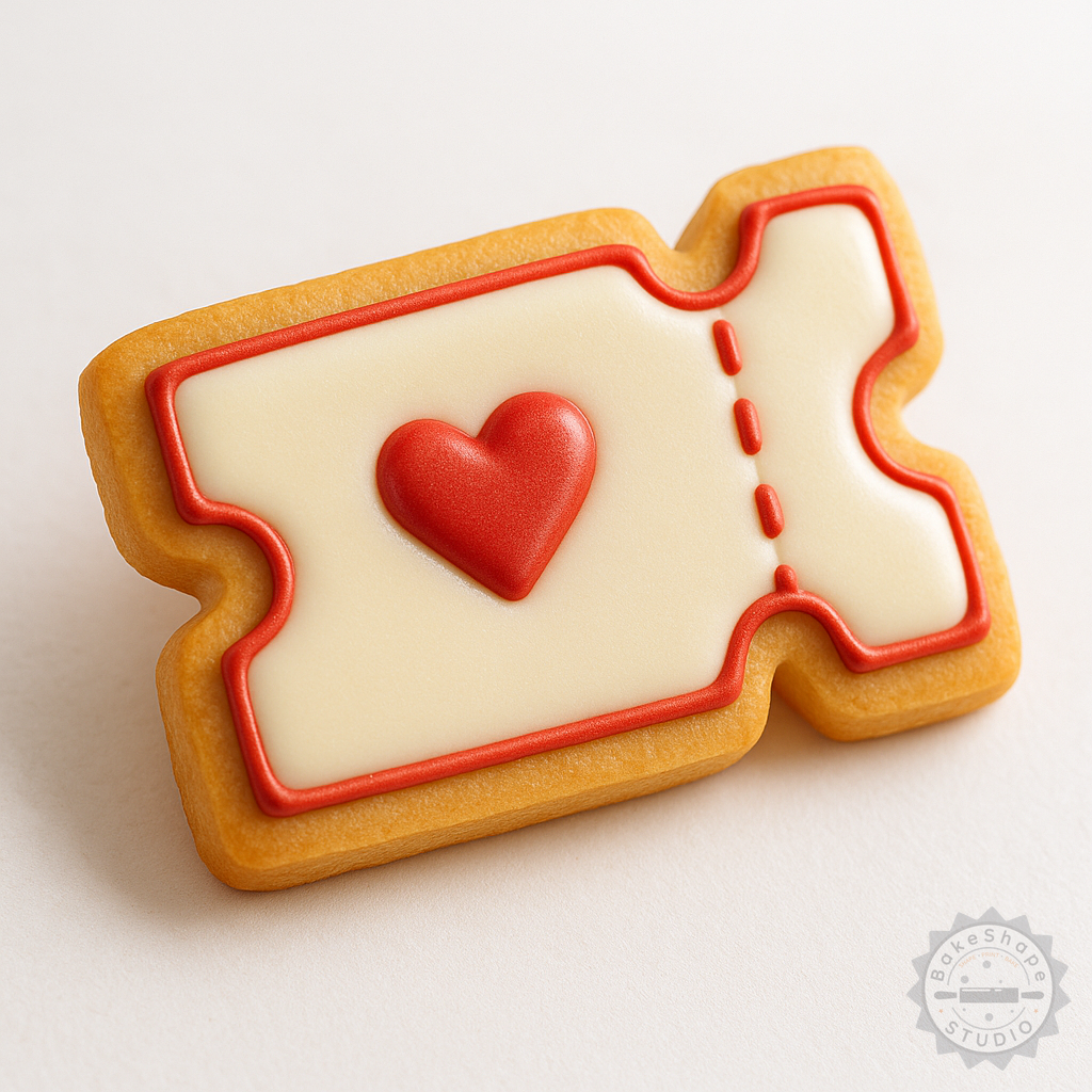 Decorated example 1 of Heart Voucher with Cookie Cutter Set, 6-Piece S/M/L Heart Shapes, Gift Card Included