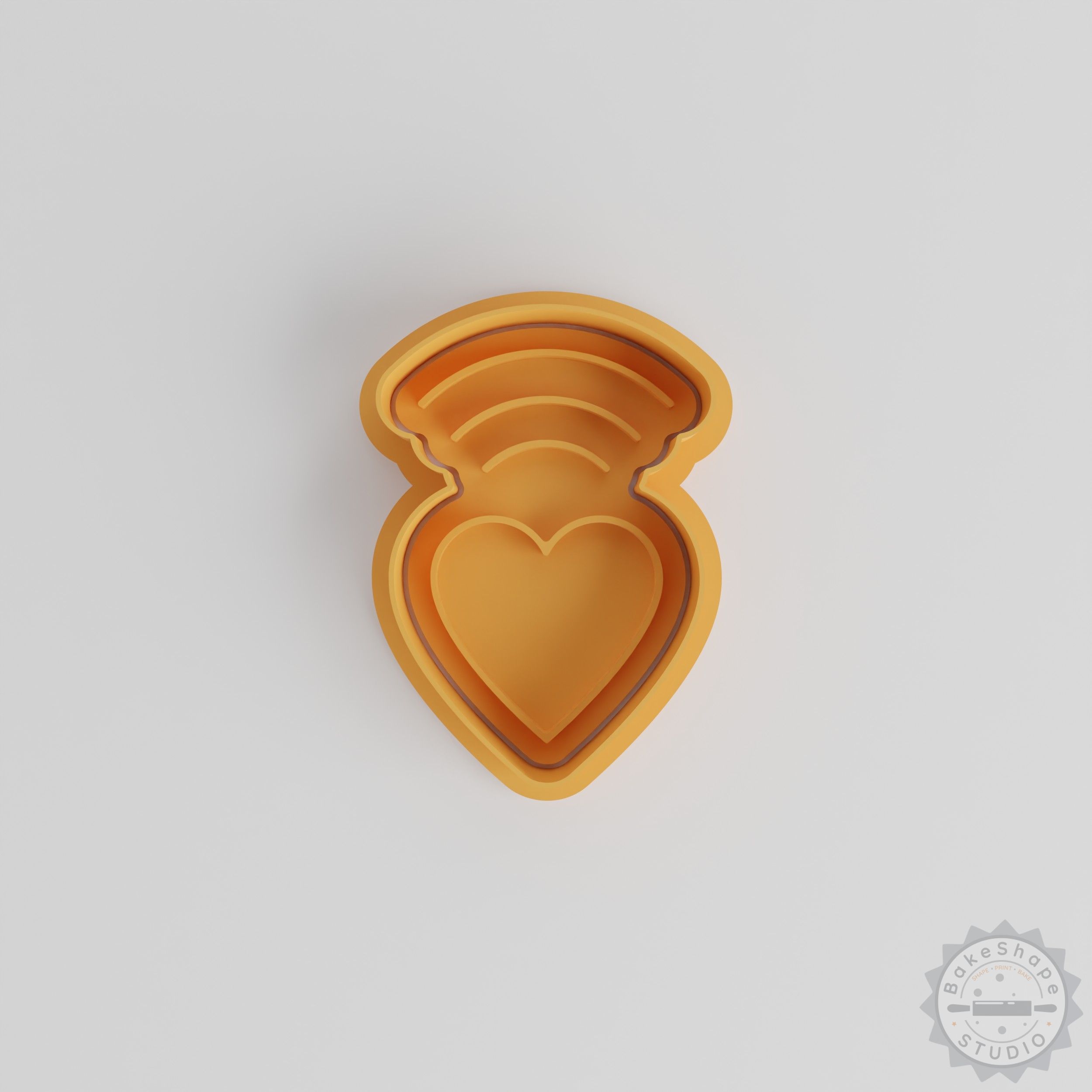 Heart Shape Cutter and Stamp Set, Cookie and Fondant, 3 Sizes S/M/L, 6 Pieces