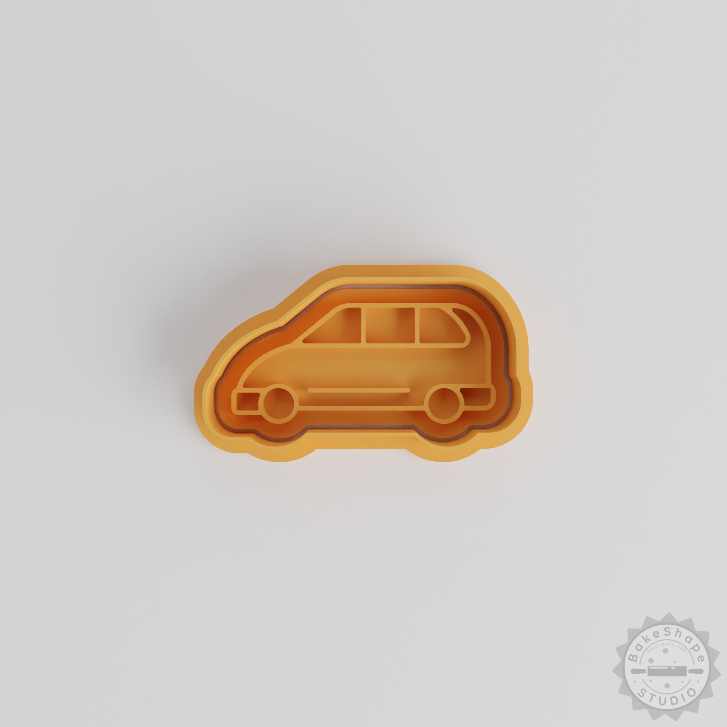 Minivan Shape Cookie Cutter & Stamp Set, 6-Piece, S/M/L Sizes, Perfect for Fondant