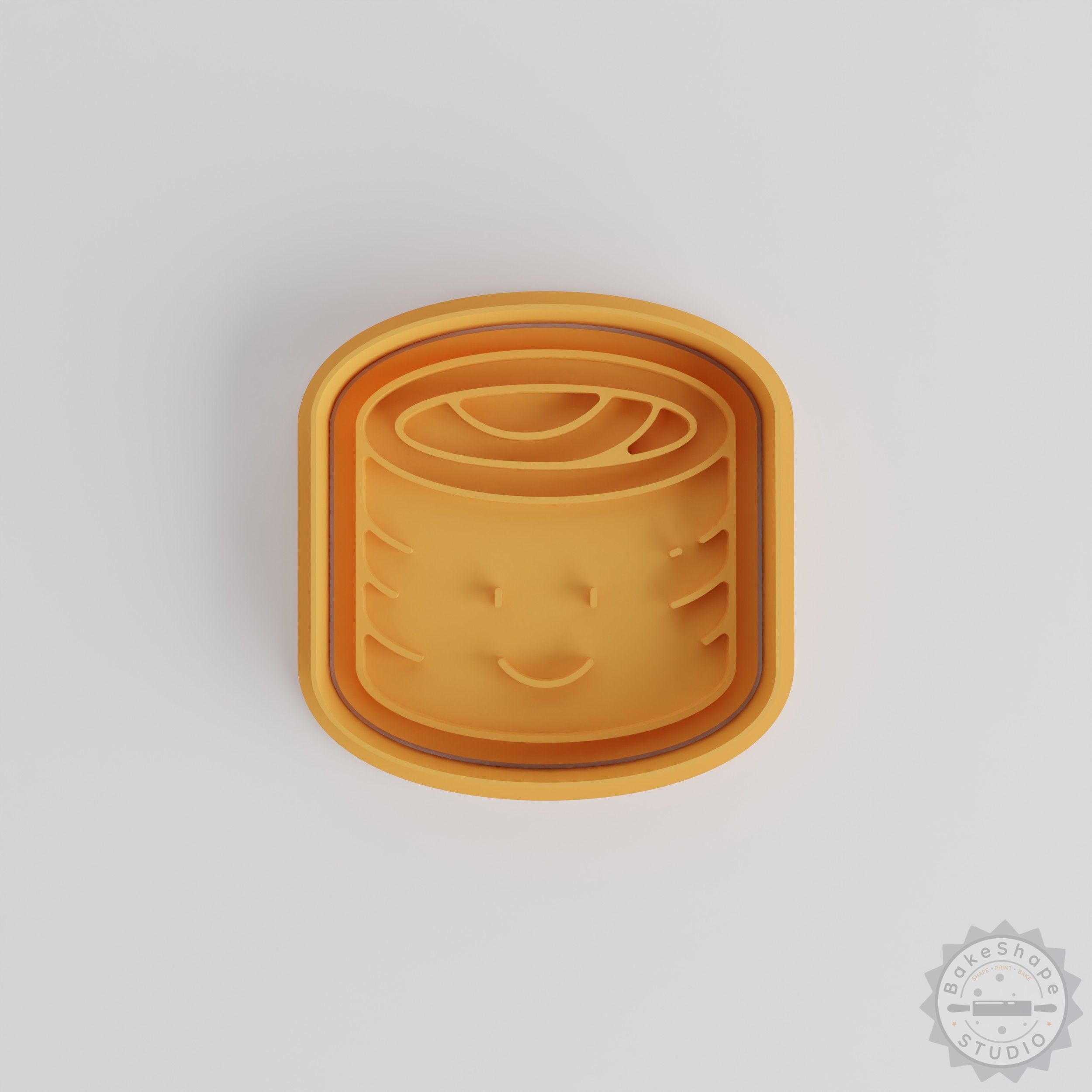 Kawaii Sushi Cookie Cutter and Stamp Set, Japanese Food Shape Molds, 6-Piece Cute Dessert Accessory