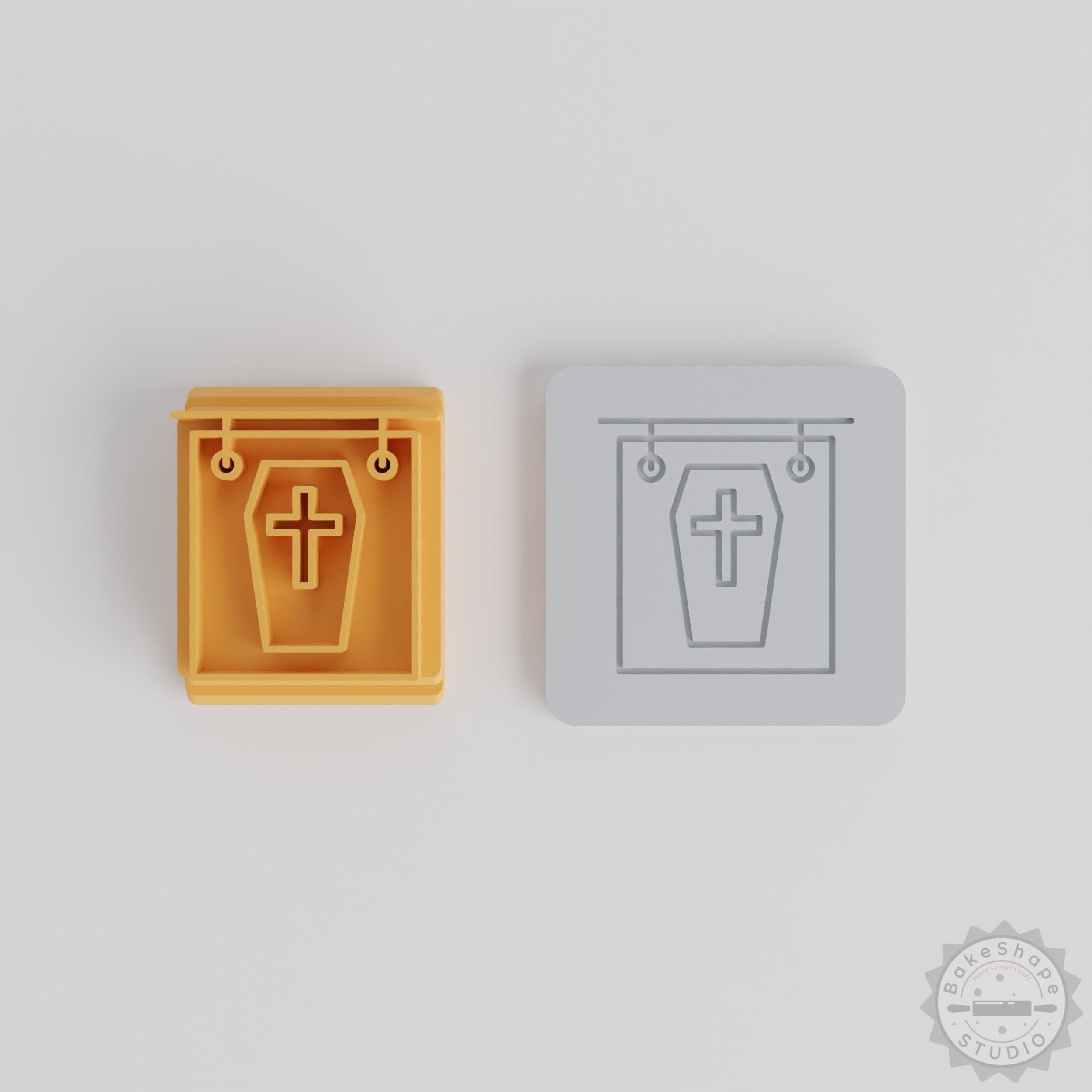 Halloween Sign Stamp Set, 5 Sizes for Clay, Cookies, Fondant, Spooky DIY Craft, All Hallows Decor