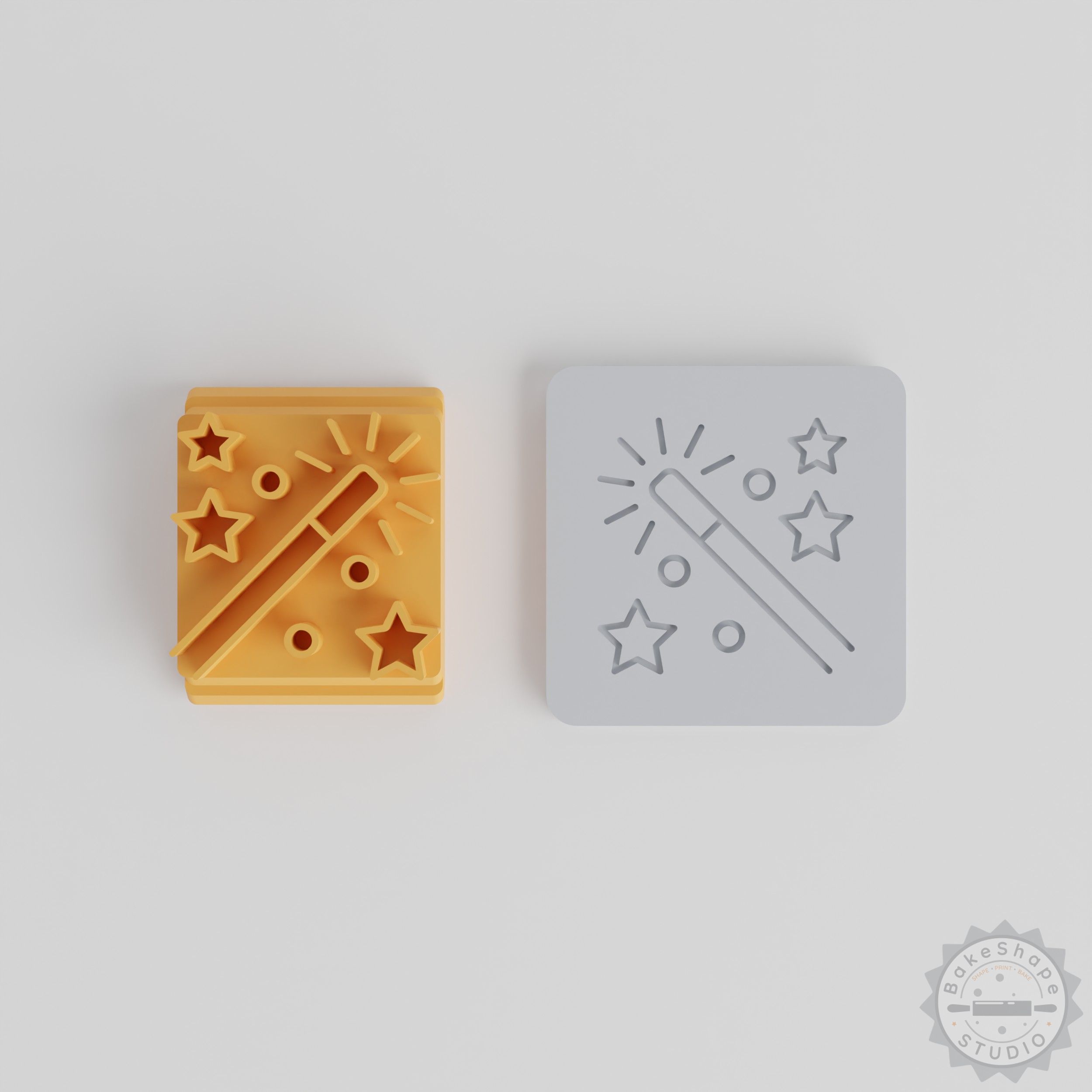 Magic Stamp Tile Set, 5 Piece, Halloween Motif, for Clay, Cookies, Fondant