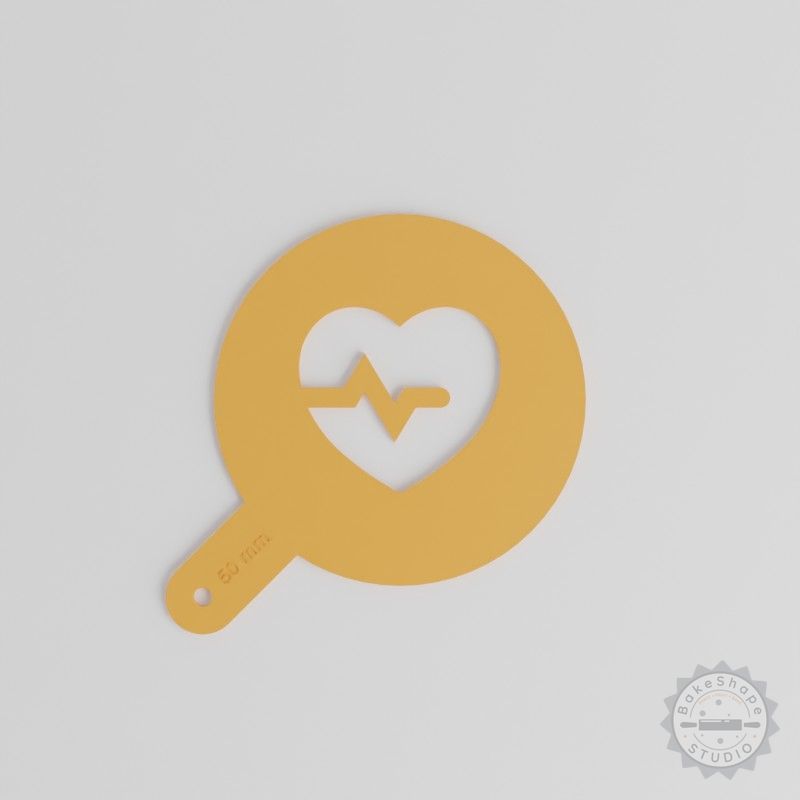 Heart Art Stencil Set, 5 Sizes, Versatile for Coffee, Decor, Painting, Compatible with Sugar & Cocoa