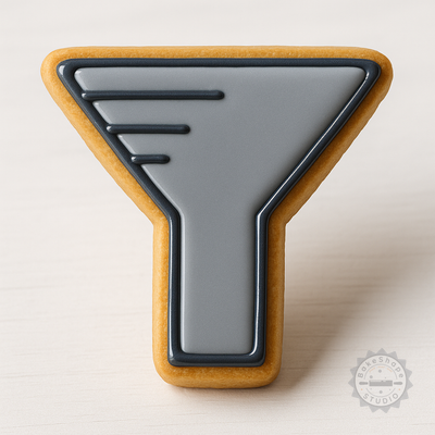 Decorated example 1 of Multi-Size Funnel Set, Cookie Shape Cutter & Stamp for Fondant, Baking Tool