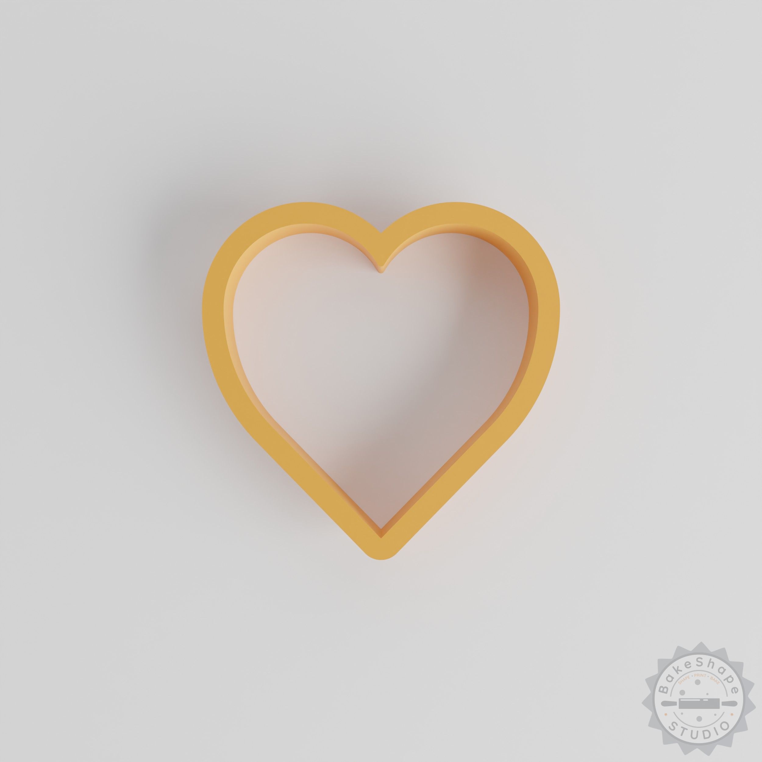 Heart shape cutter set with 18 pieces in various sizes STL for 3D printing