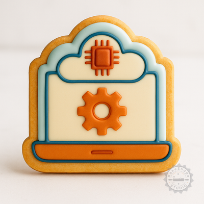 Decorated example 1 of Cookie Shape Cutter and Stamp Set, Perfect for Cookies and Fondant, 6-Piece Collection