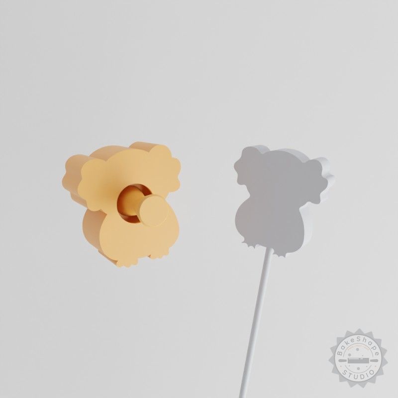 Koala Cake Pop Mold Set, Cute Wildlife Animal Baking 2-Piece Kit