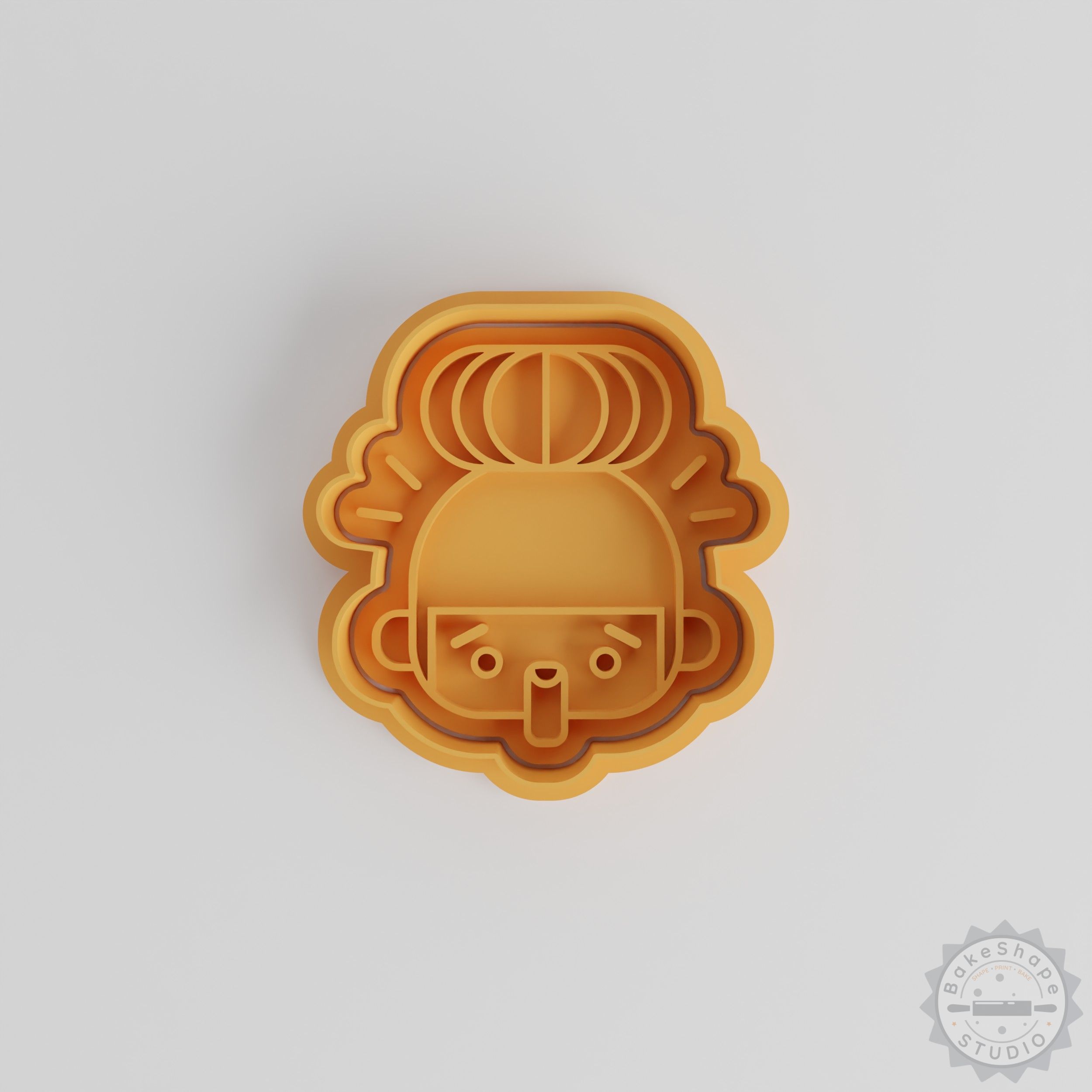 Shocked Emoji Face Cookie Cutter & Stamp Set, 6 Pc, Emotional Expression, Fondant & Cookie Baking Tools