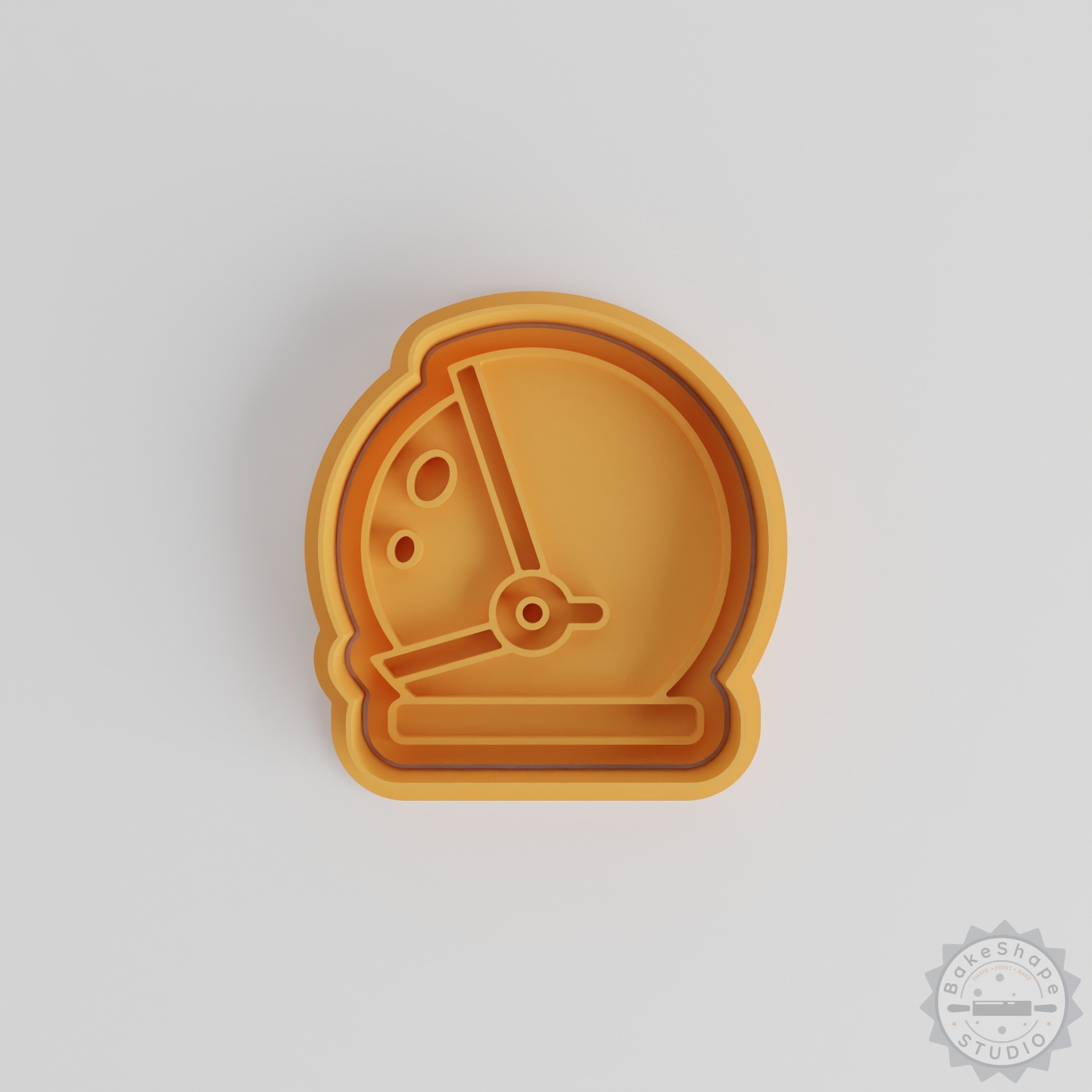 Astronaut Helmet Cookie Cutters Set, 6-Piece Space Gear Shape Cutter and Stamp, Perfect for Cookies and Fondant