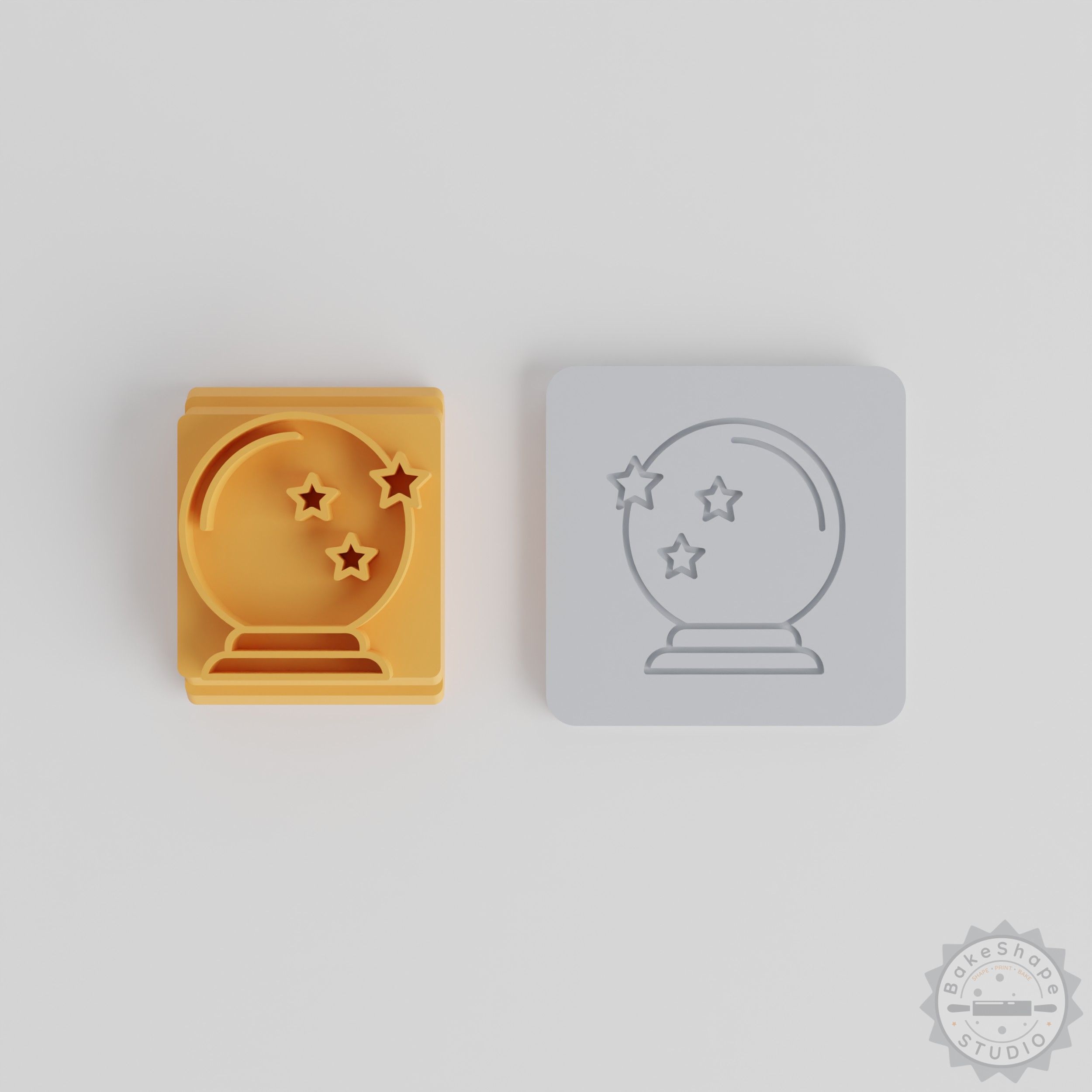 Crystal Ball Stamp Tile Set, 5 Sizes 20-40mm, Perfect for Clay, Cookies & Fondant Crafting