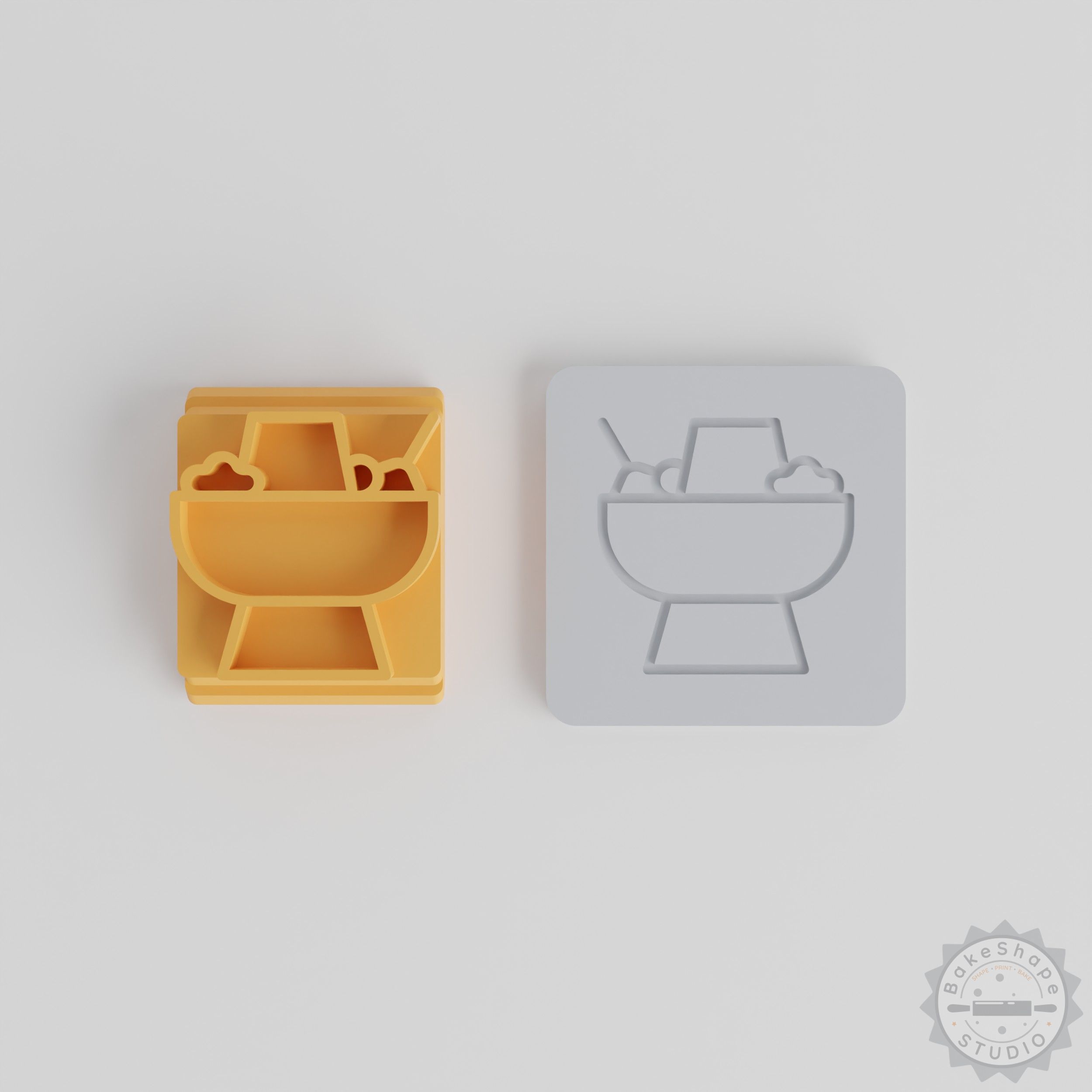 Multi-Size Clay and Cookie Stamp Tile Set for Hot Pot, Boiling Kettle, and Stew Pot Crafting