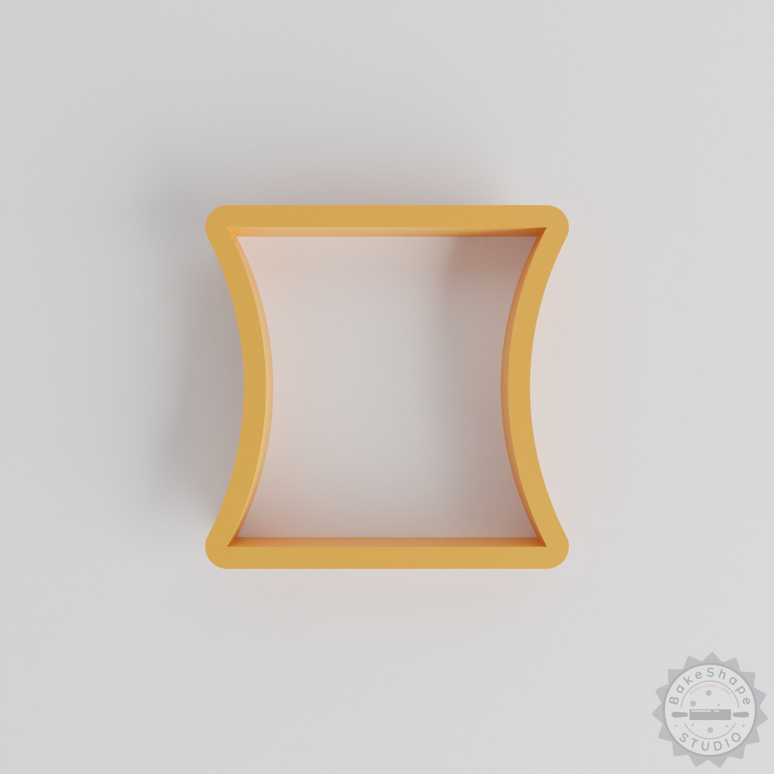 Concave shape cutter set STL for 3D printing geometric cookie cutters and craft shapes