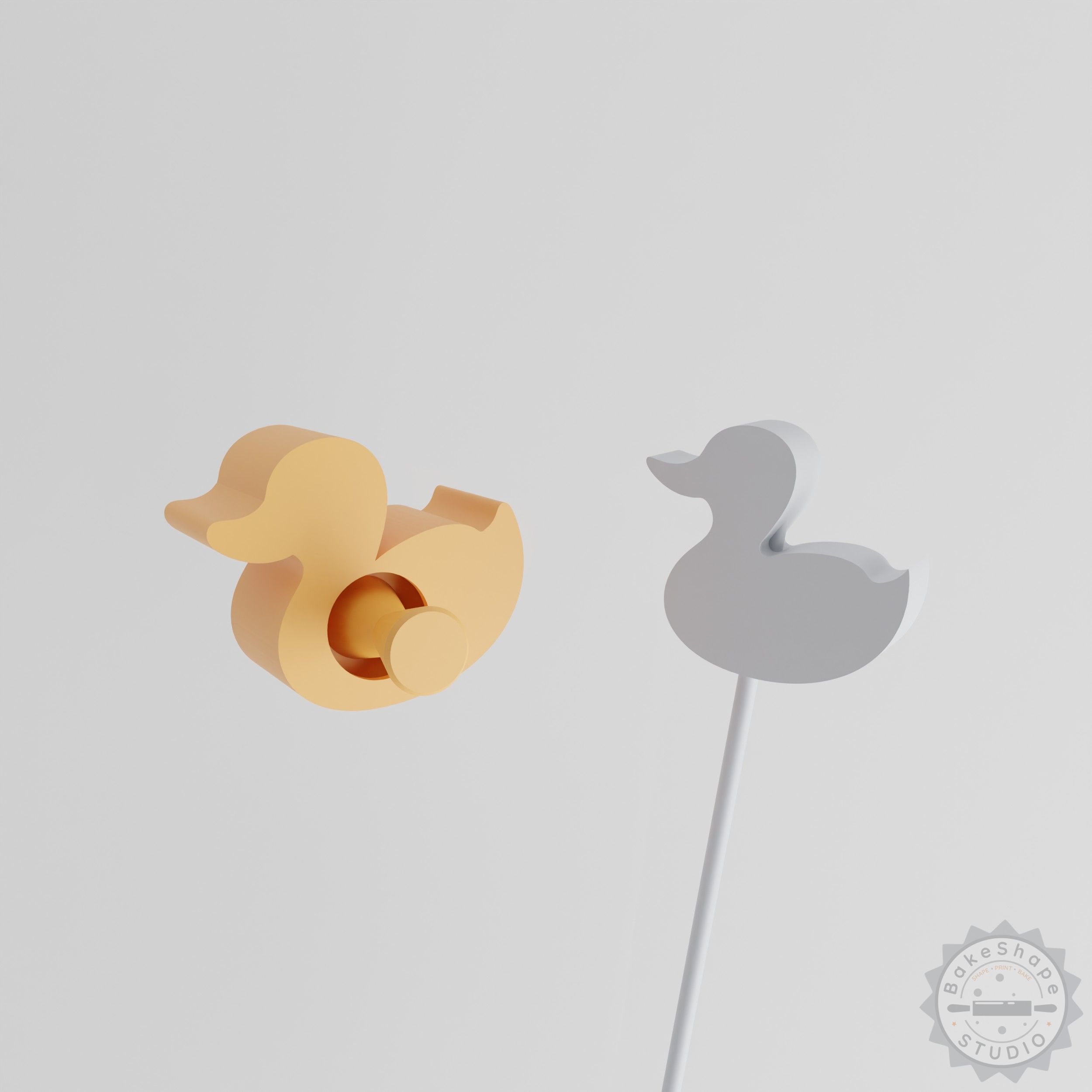 Duck Cake Pop Mold Set, 2-Piece, Animal Farm Theme, Perfect for Wildlife Party Treats