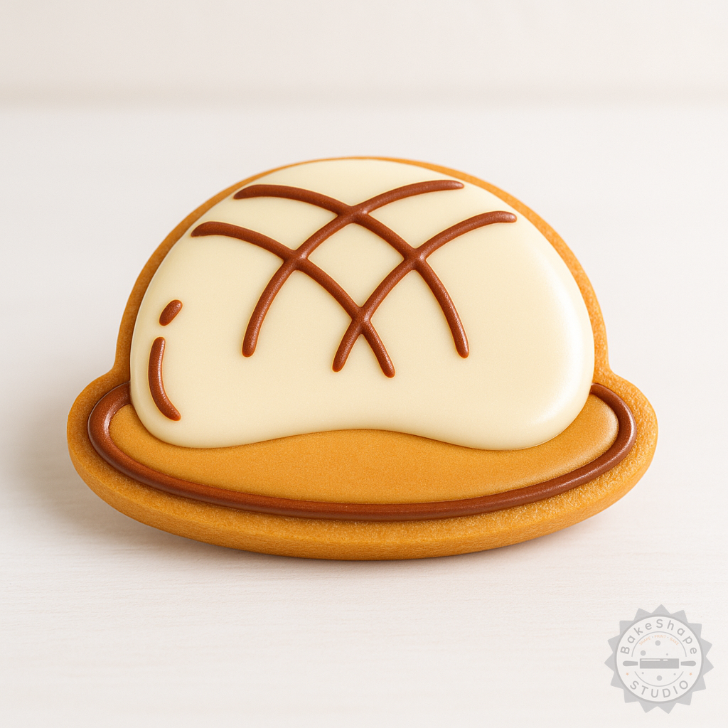 Decorated example 1 of Bun Shape Cutter and Stamp Set, Perfect for Cookies or Fondant, 6 Piece S/M/L Sizes
