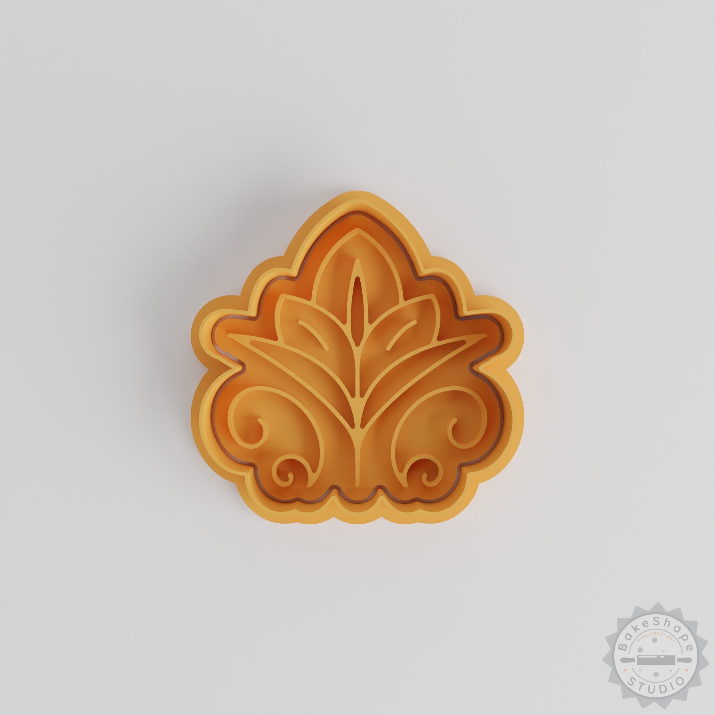 Flower Shaped Cookie Cutter & Stamp Set, 6-Piece, Blooming Skull Skull Flower, Fondant, S/M/L Sizes