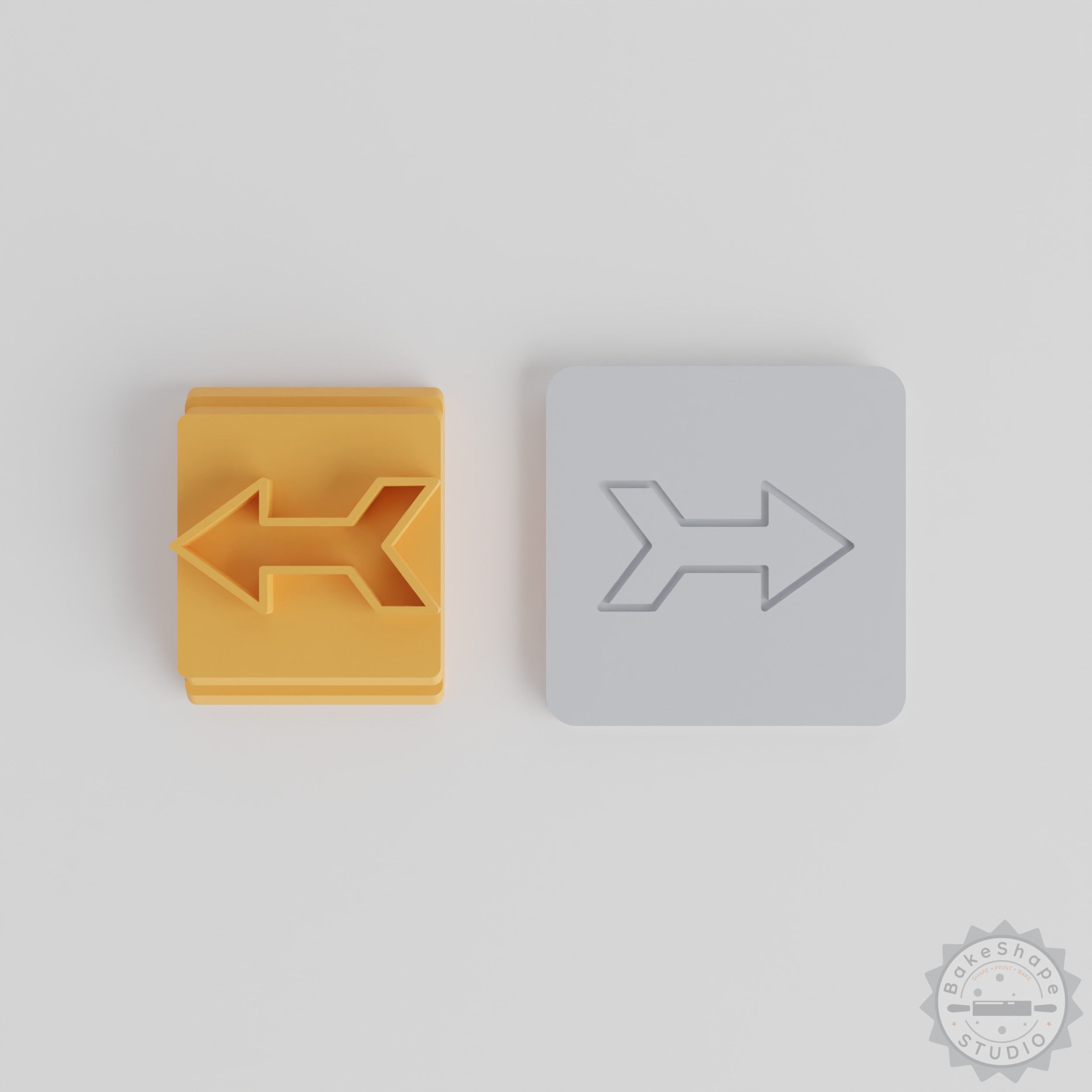 Arrow Stamp Tile Set, 5 Design Sizes from 20 to 40 mm for Clay, Cookies, Fondant, Soft Materials