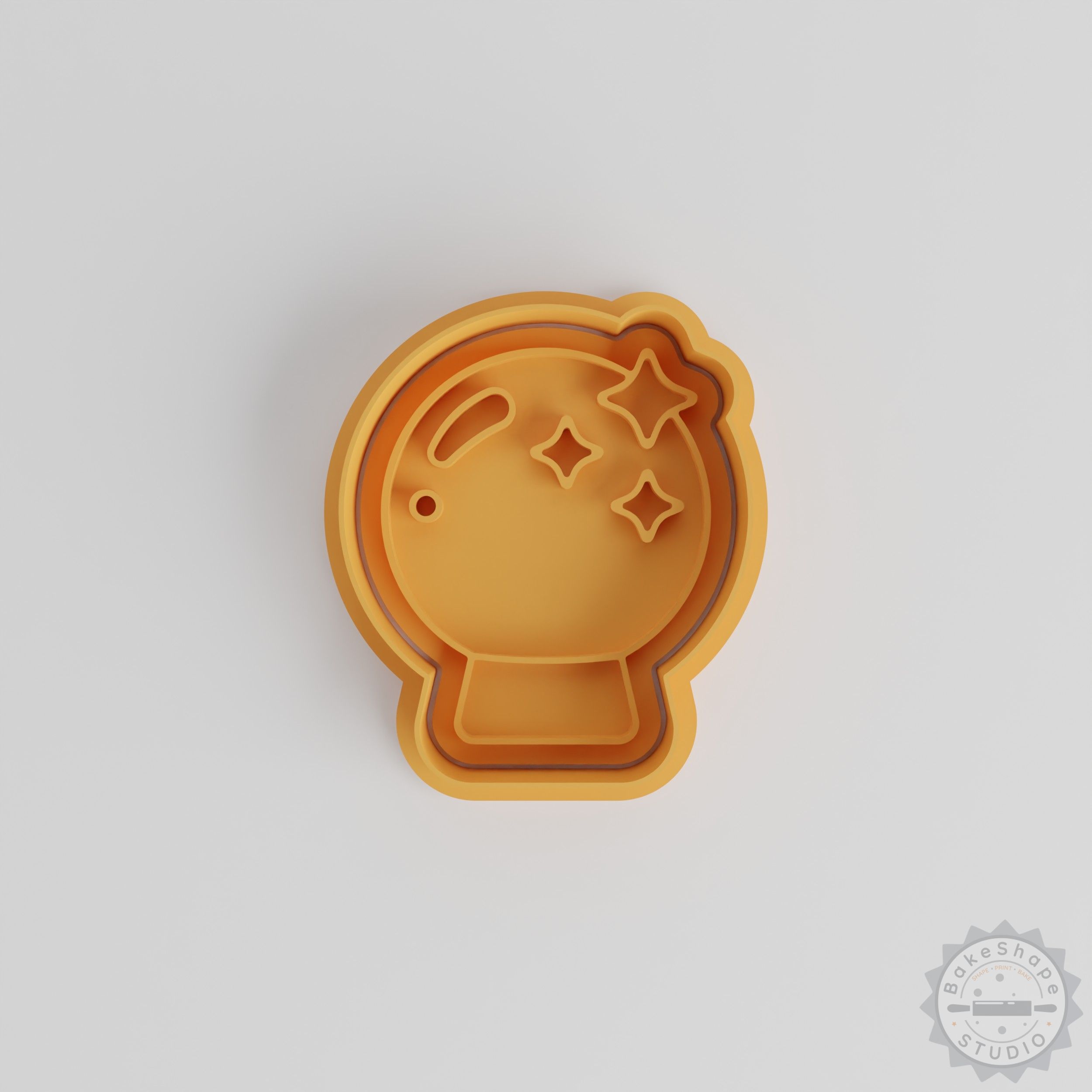 Crystal Ball Shape Cutter and Stamp Set, 3 Sizes, Perfect for Cookies and Fondant