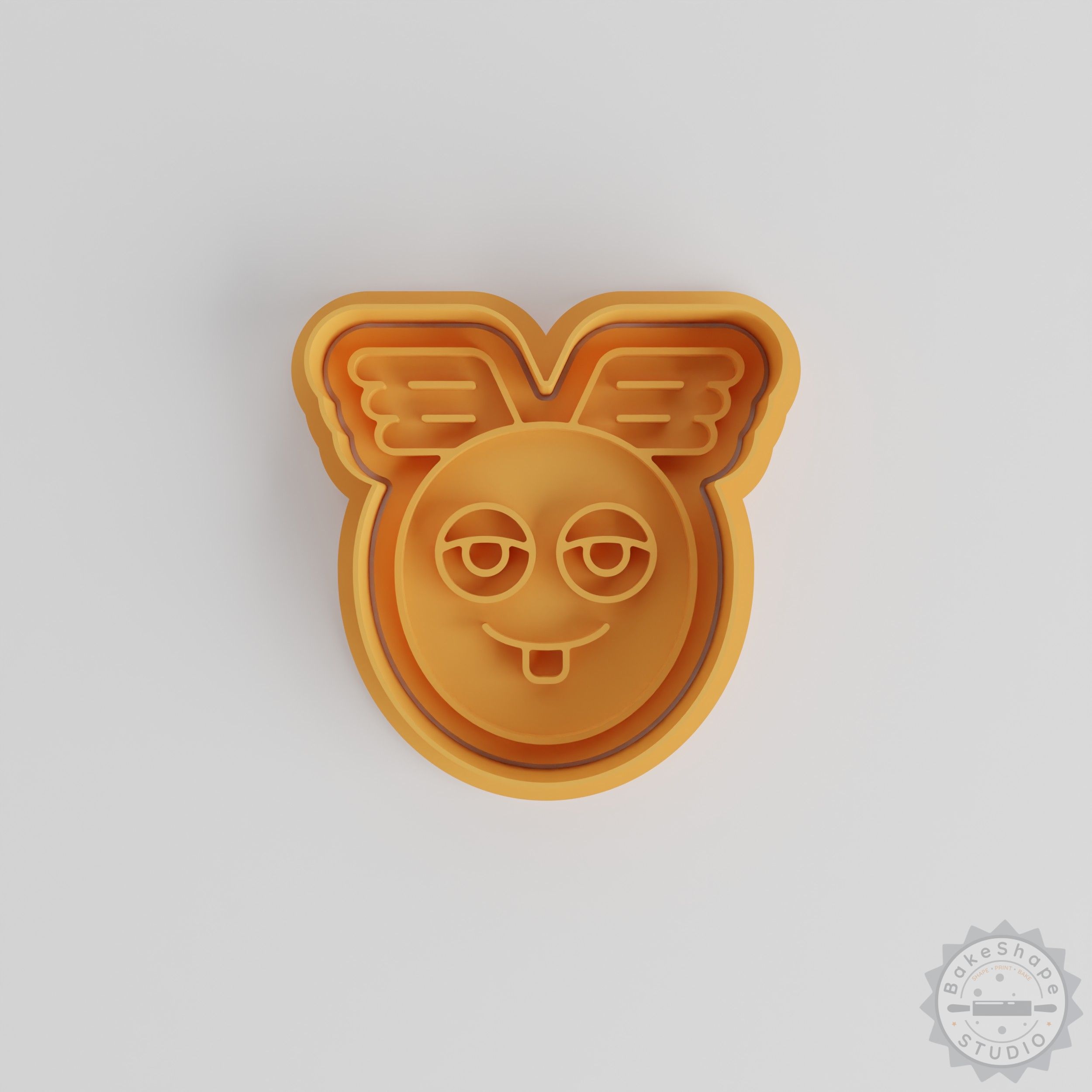 Flying Head Monster Cookie Cutter Set, 6-Piece, Shape Stamp, Fondant Tool, S/M/L Sizes