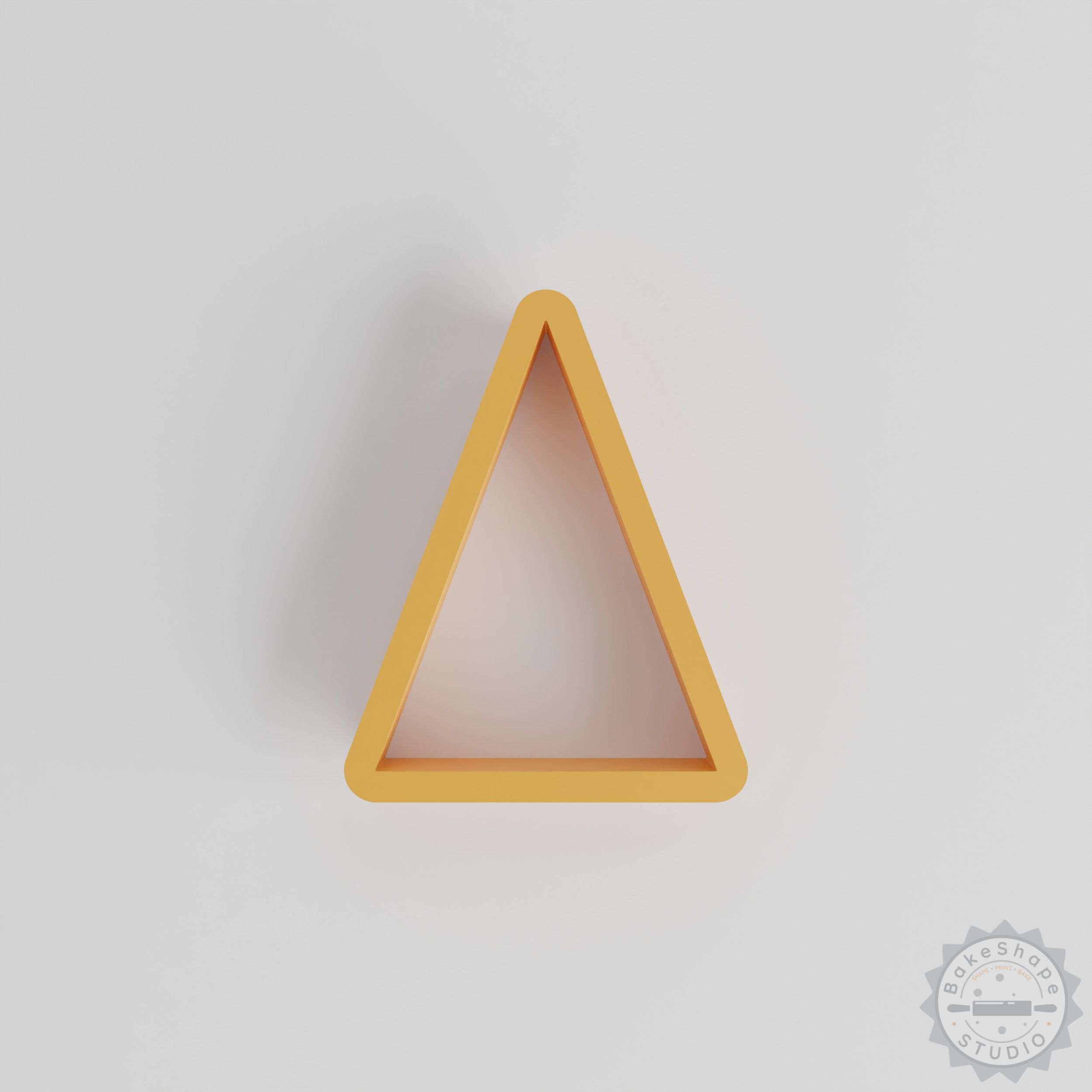 Triangle shape cutter set STL for 3D printing geometric cookie cutters and craft tools