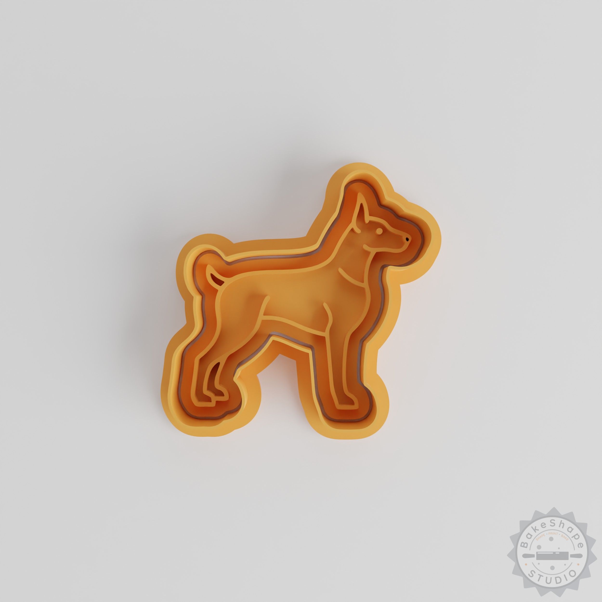 Doberman Pinscher Cookie Cutter and Stamp Set, 6-Piece, Perfect for Cookies & Fondant, Includes S/M/L Sizes