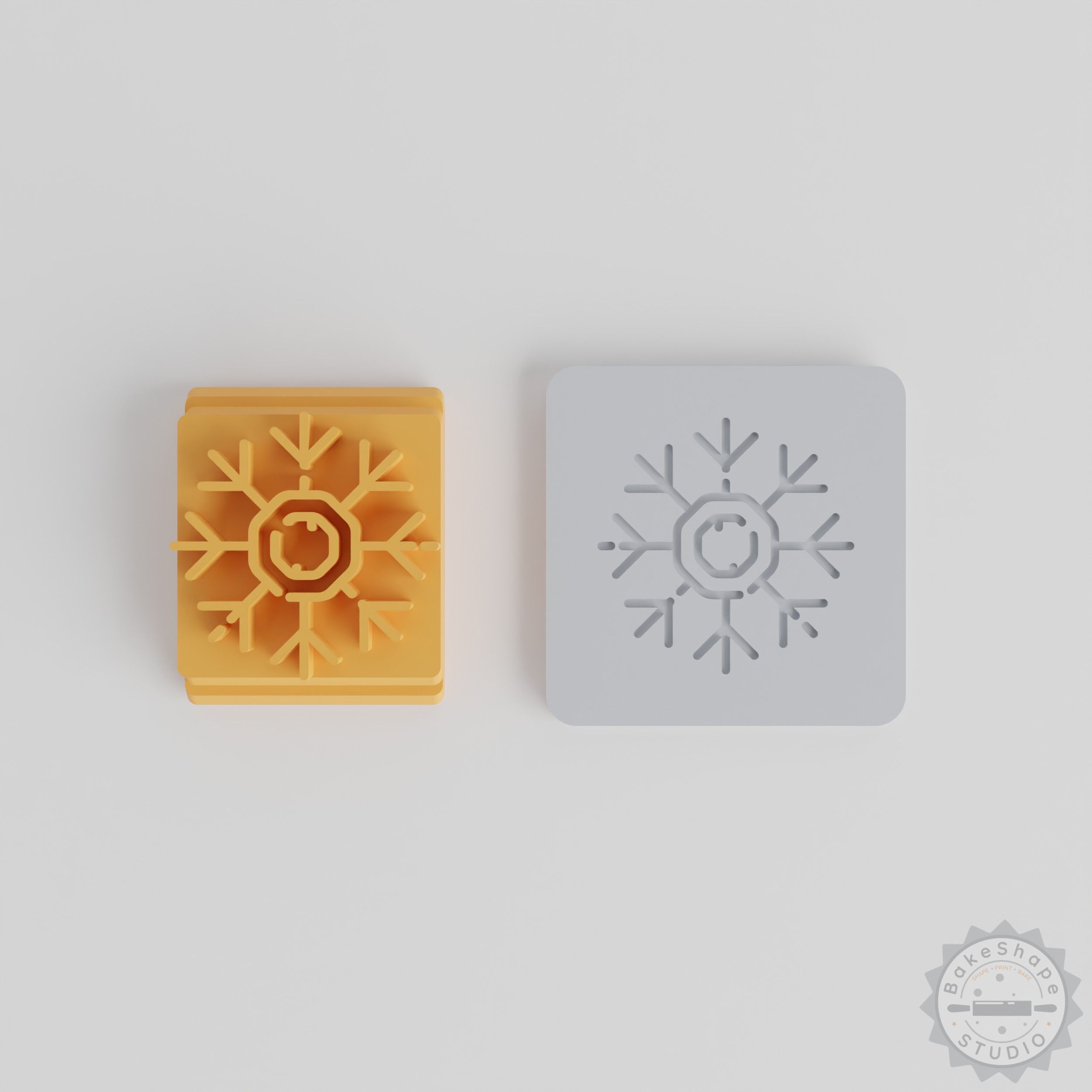 Snowflake Stamp Set, 5 Sizes for Clay, Cookie, Fondant Crafts, Winter Decor