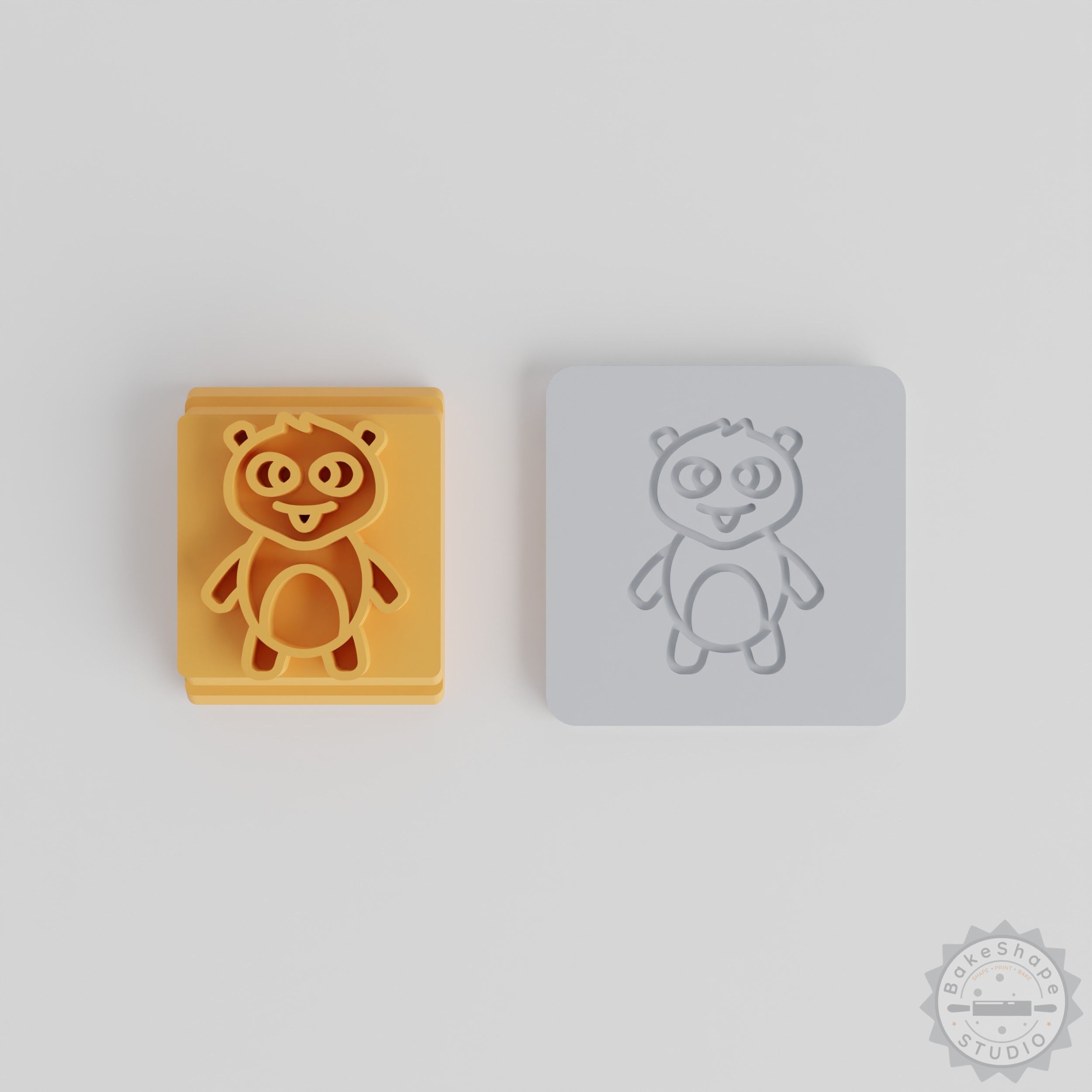 Animal Monster Stamp Tile Set, 5-Piece, Perfect for Clay, Cookies, Fondant, Imaginary Creature Motifs