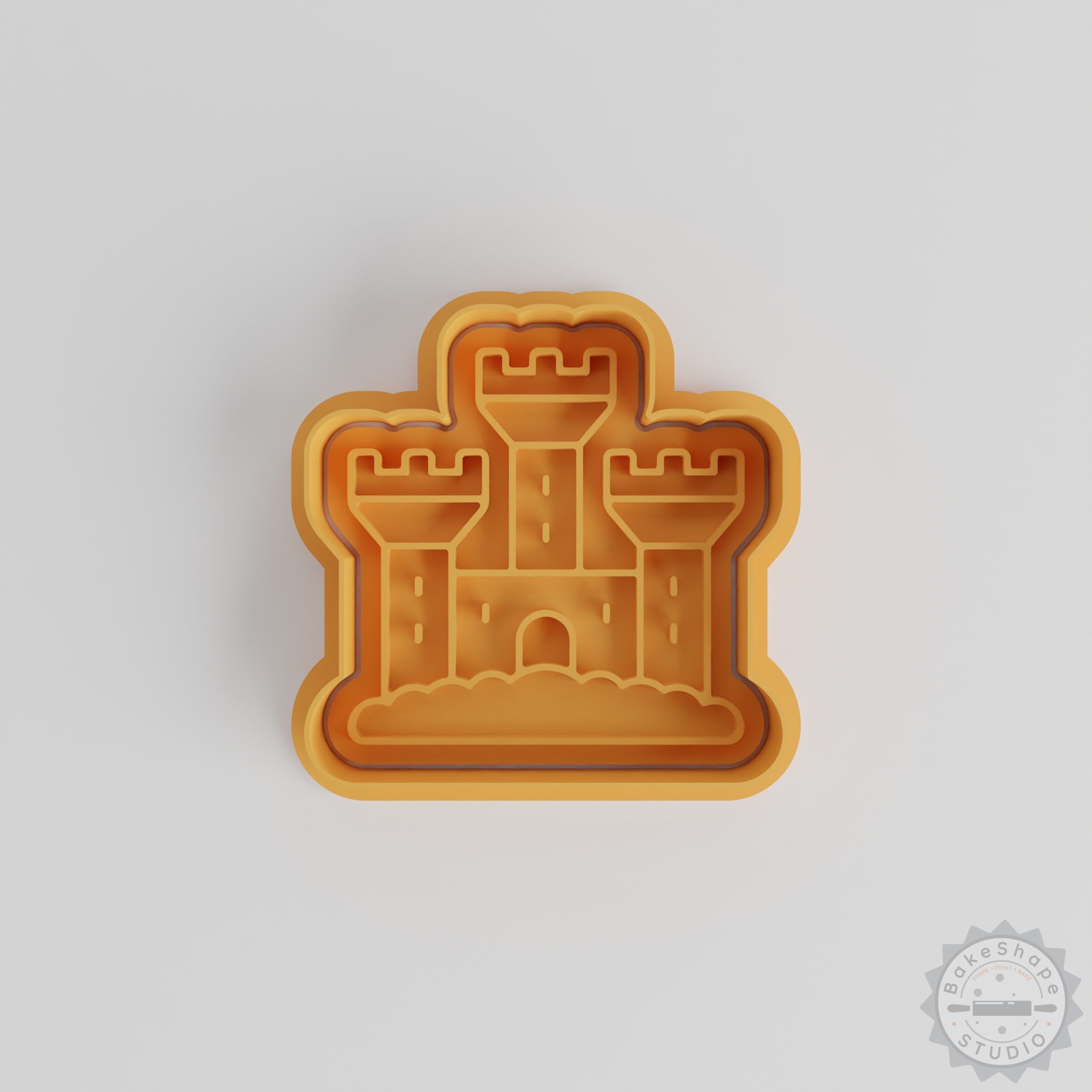 Sandcastle Shape Cutter & Stamp Set, Perfect for Cookies & Fondant, 3 Sizes