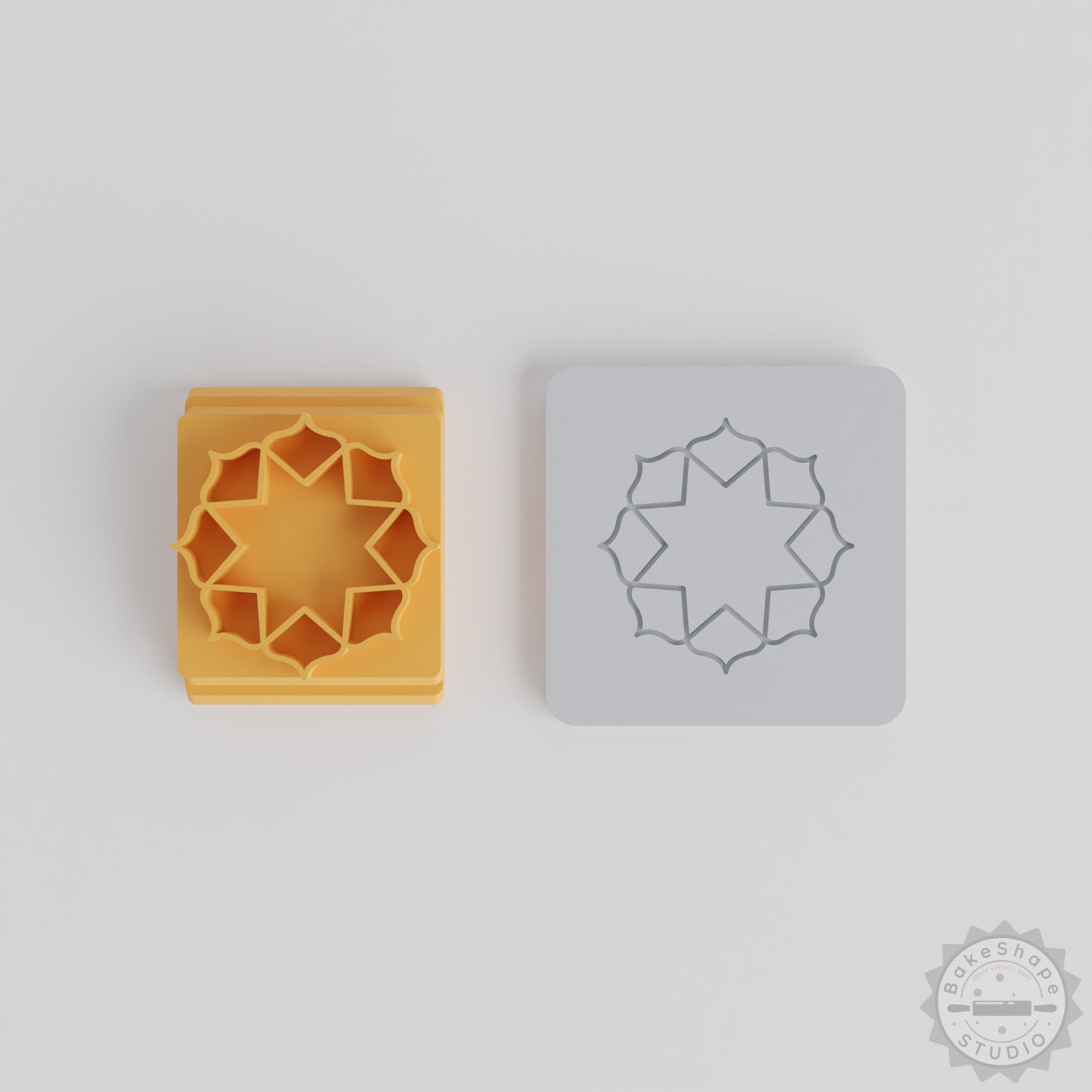 Mandala Stamp Tile Set, 5 Sizes, Intricate Decorative Patterns for Clay, Cookie, Fondant Design