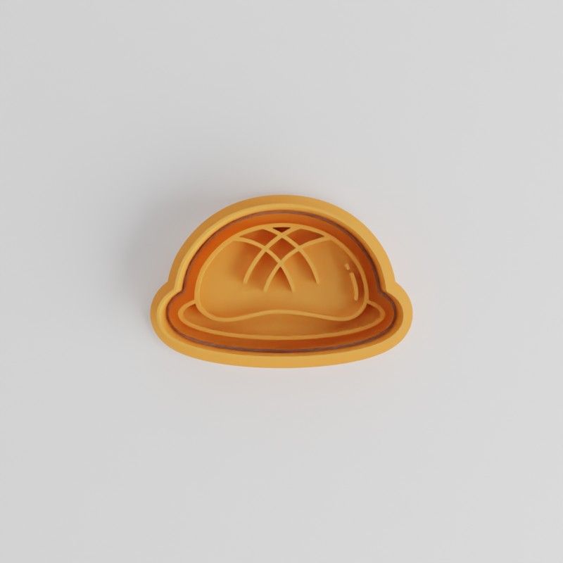 Bun Shape Cutter and Stamp Set, Perfect for Cookies or Fondant, 6 Piece S/M/L Sizes
