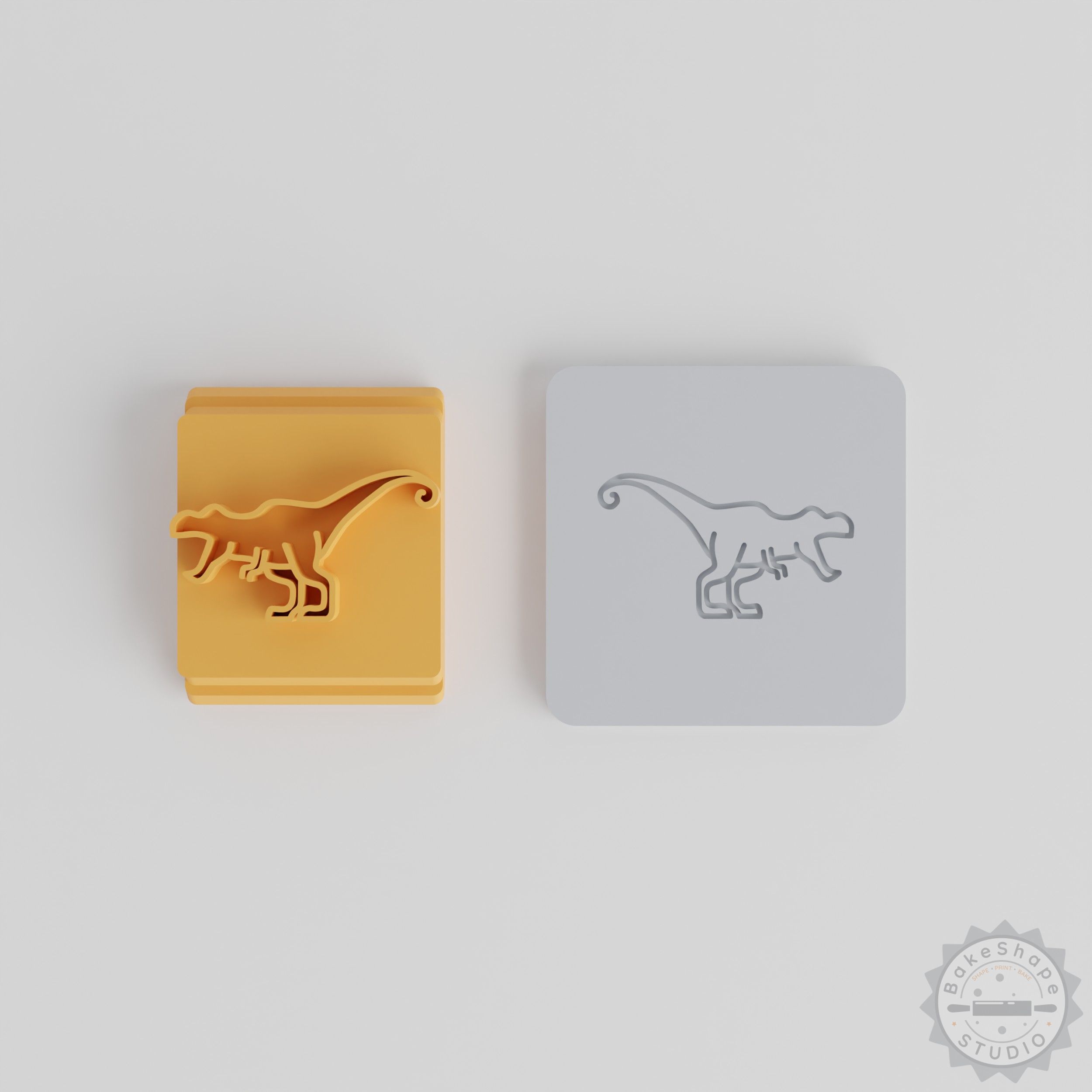 Dinosaur Stamp Tile Set, 5 Sizes 20-40mm, Perfect for Clay, Cookie, Fondant Decorating