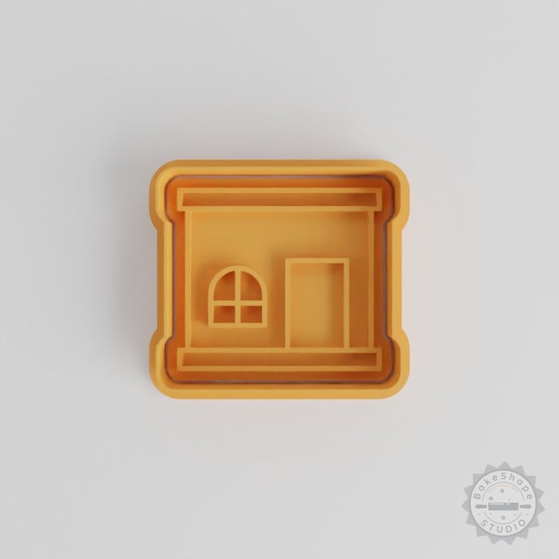 House Shape Cookie Cutter & Stamp Set, 6-Piece, Multiple Sizes, Perfect for Cookies & Fondant