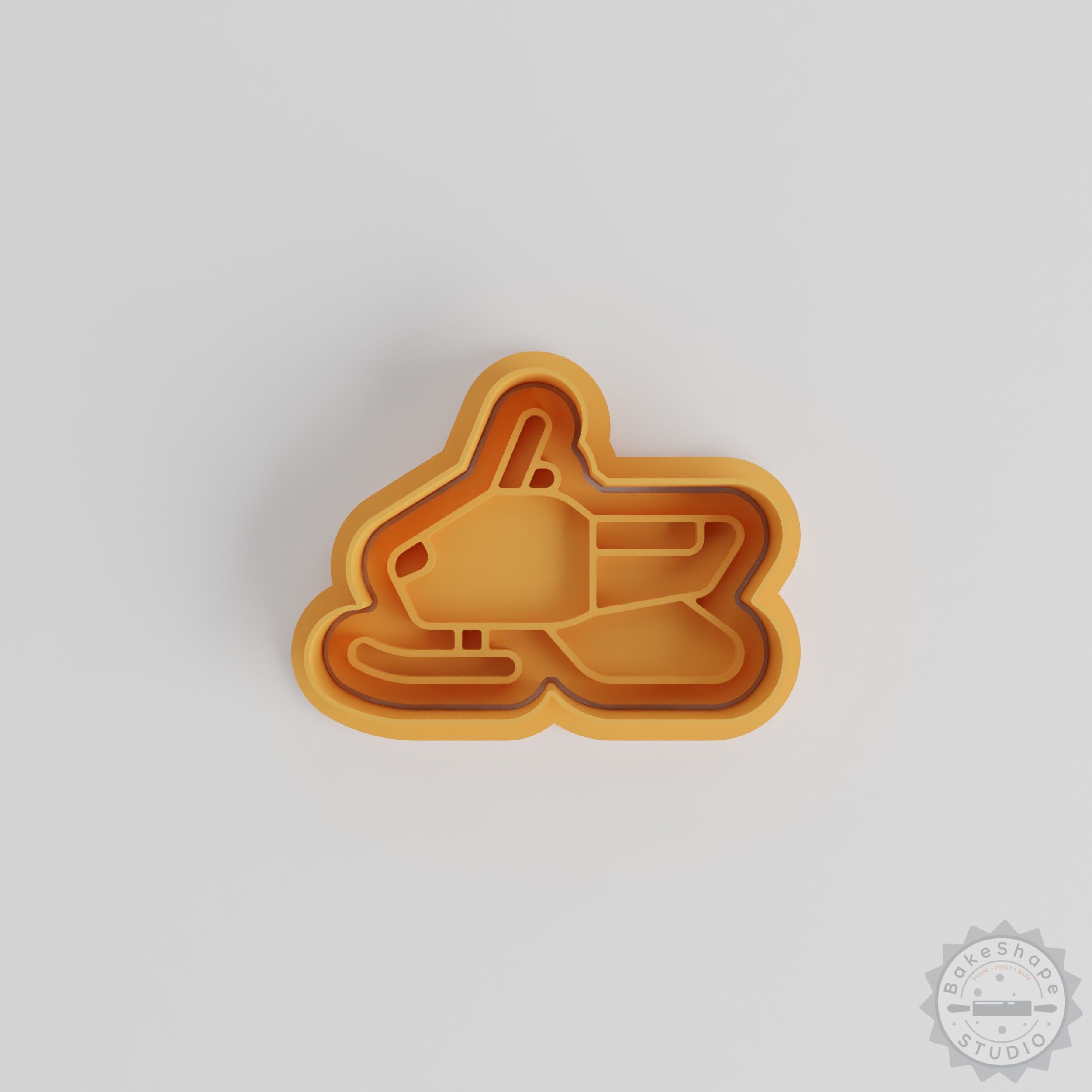 Snowmobile Cookie Cutter & Stamp Set, Winter Theme, 6-Piece, S/M/L Shapes