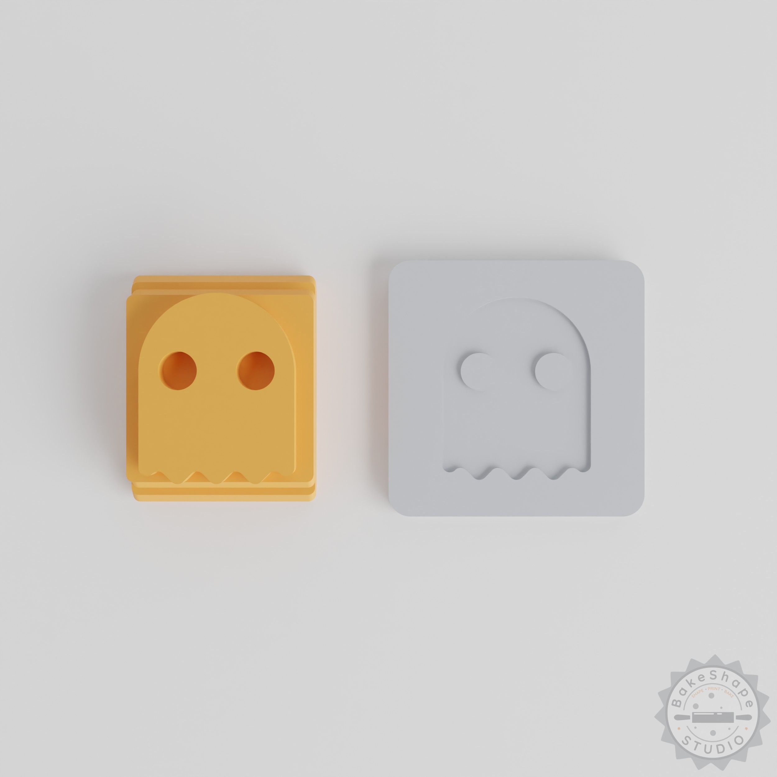 Ghost Stamp Tile Set, 5 Sizes for Clay, Cookies, Fondant, Perfect Halloween Spooky Craft Tool
