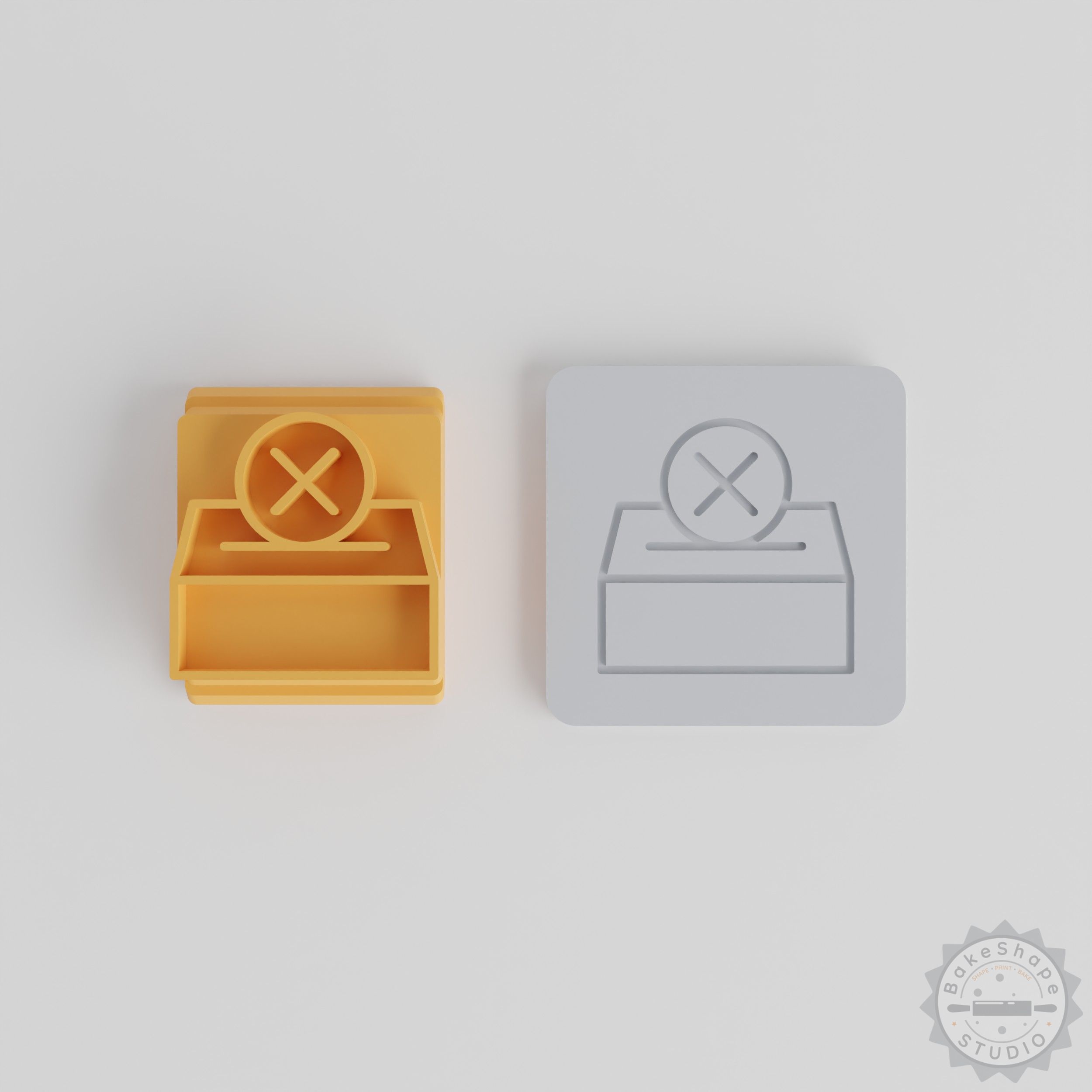 Vote Stamp Tile Set, 5 Sizes for Clay, Cookies & Fondant, Perfect for Election-themed Creations
