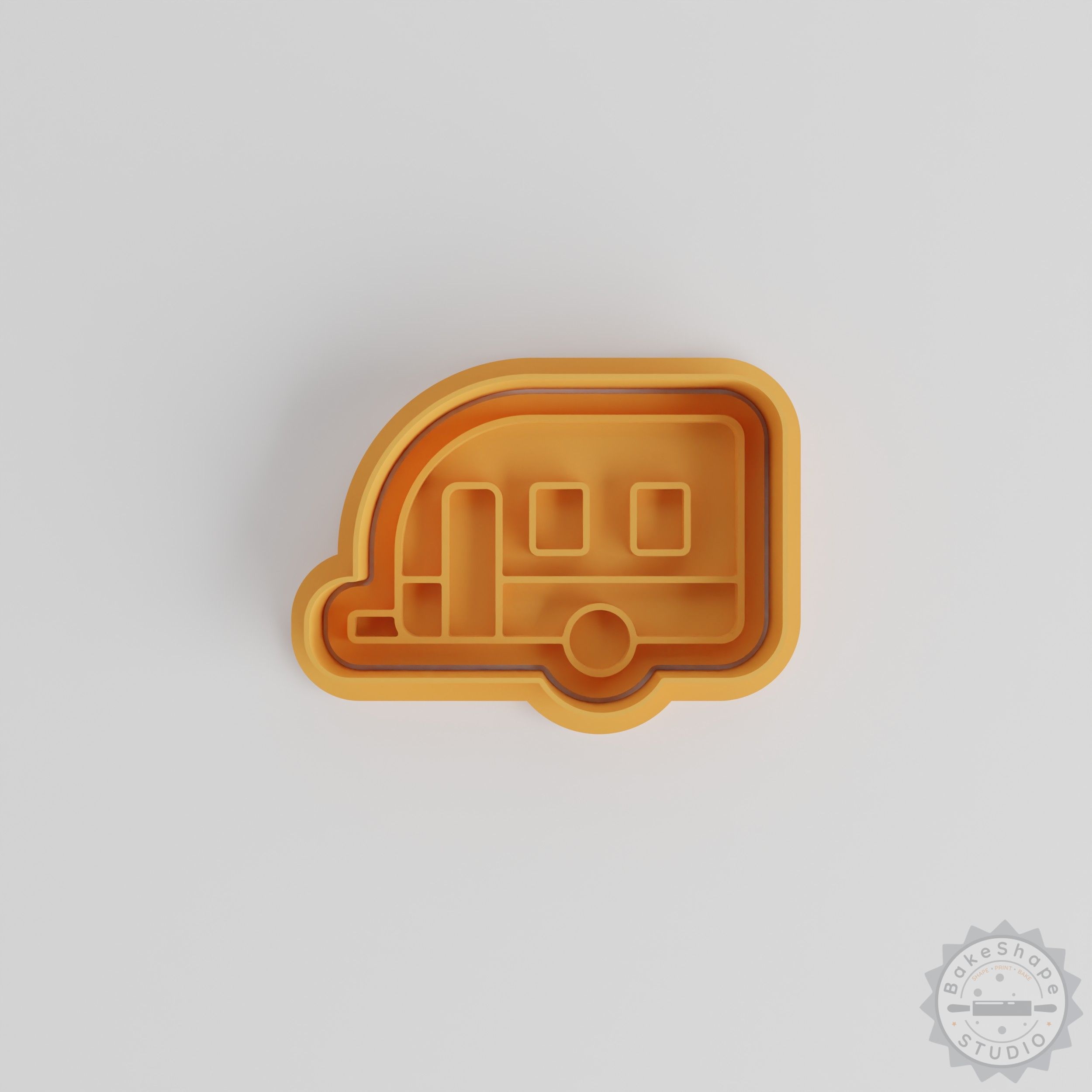 Caravan Cookie Cutter & Stamp Set, 6-Piece, Camper Shapes for Fondant & Baking