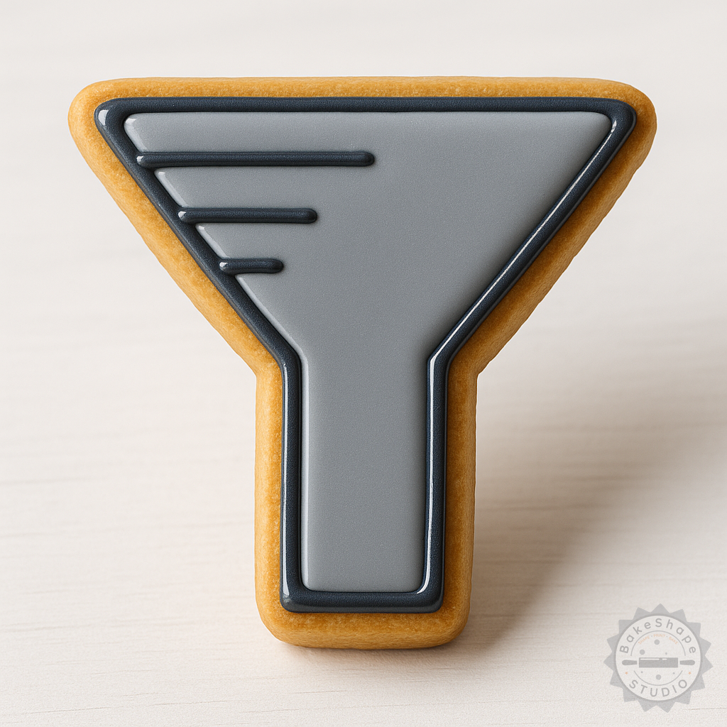 Decorated example 1 of Multi-Size Funnel Set, Cookie Shape Cutter & Stamp for Fondant, Baking Tool